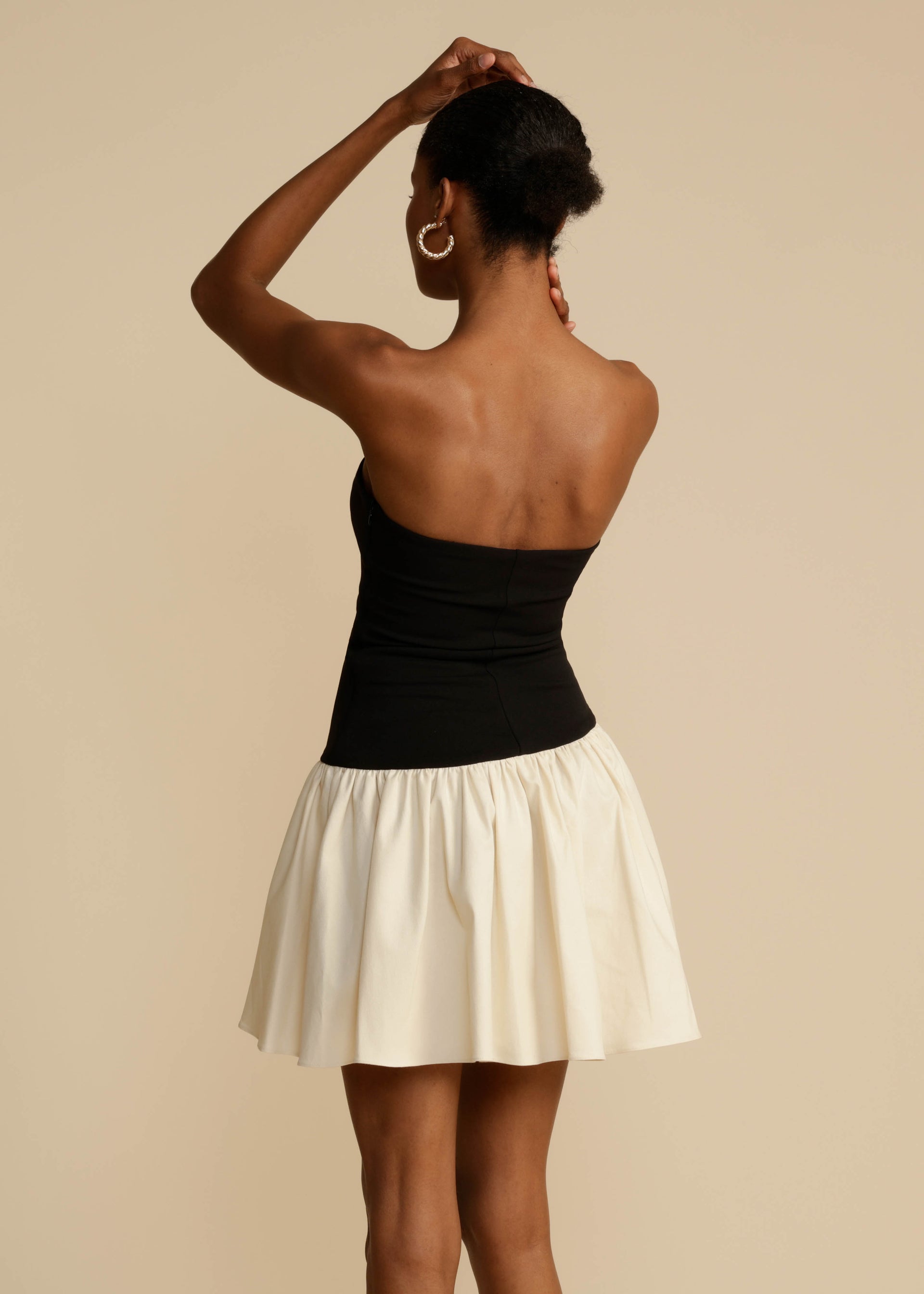CELINE DRESS BLACK & CREAM
