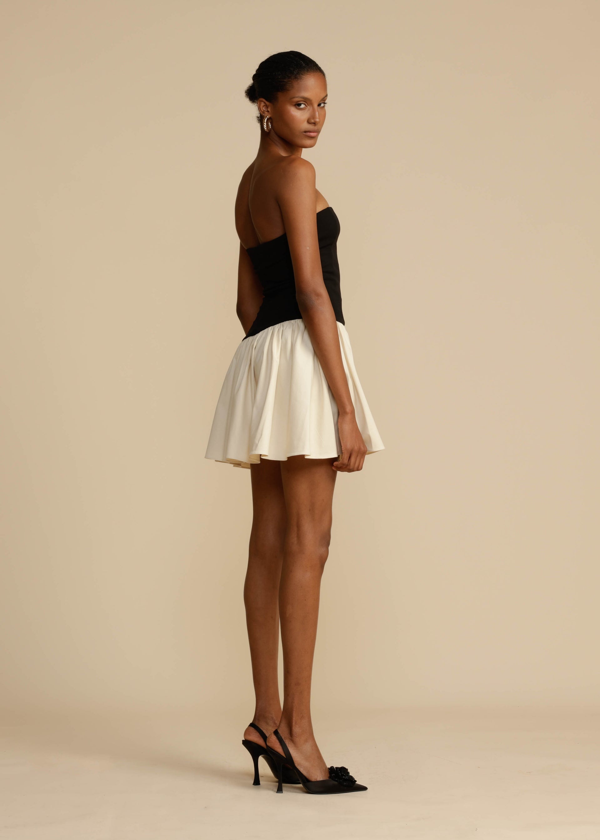 CELINE DRESS BLACK & CREAM