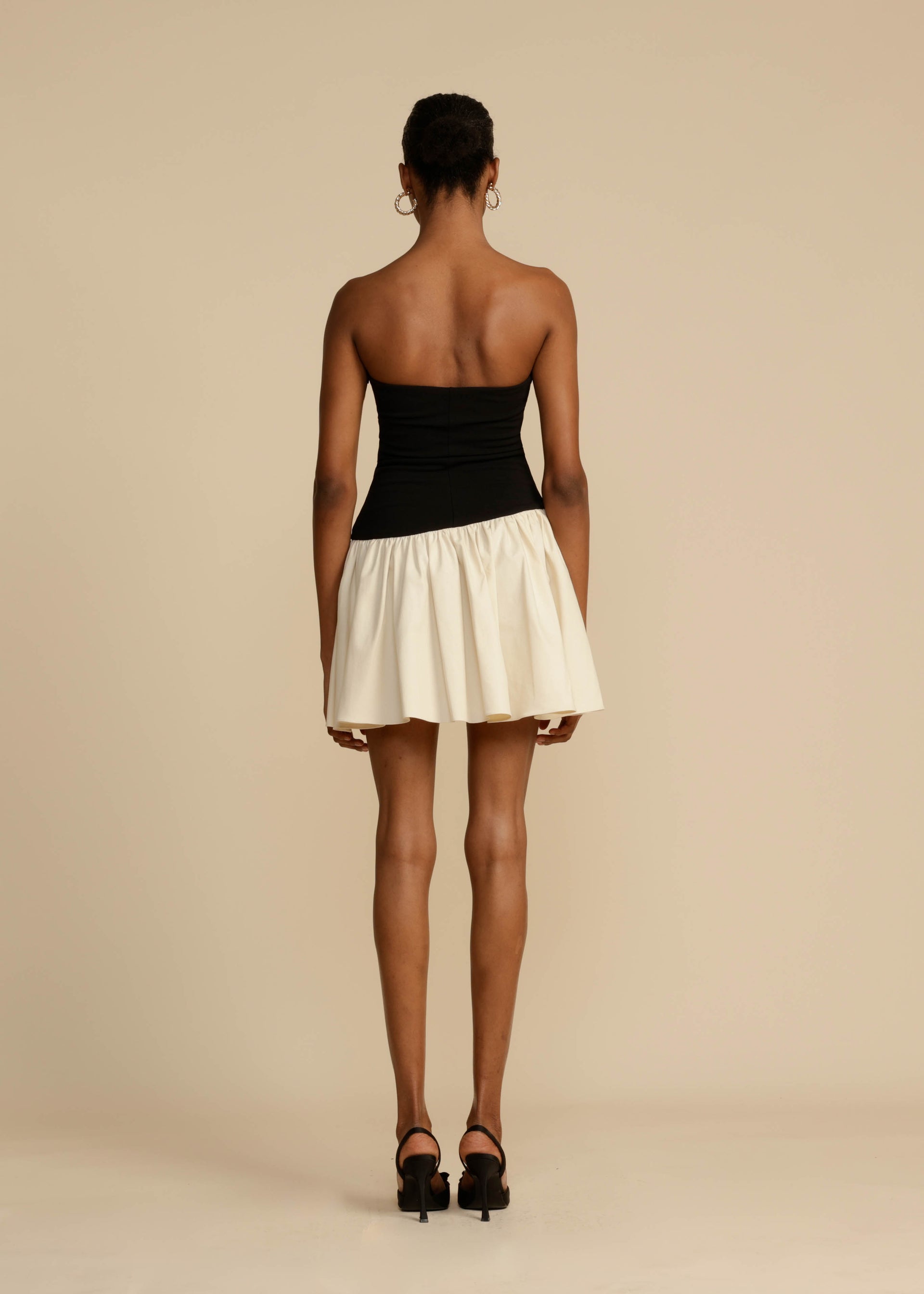 CELINE DRESS BLACK & CREAM