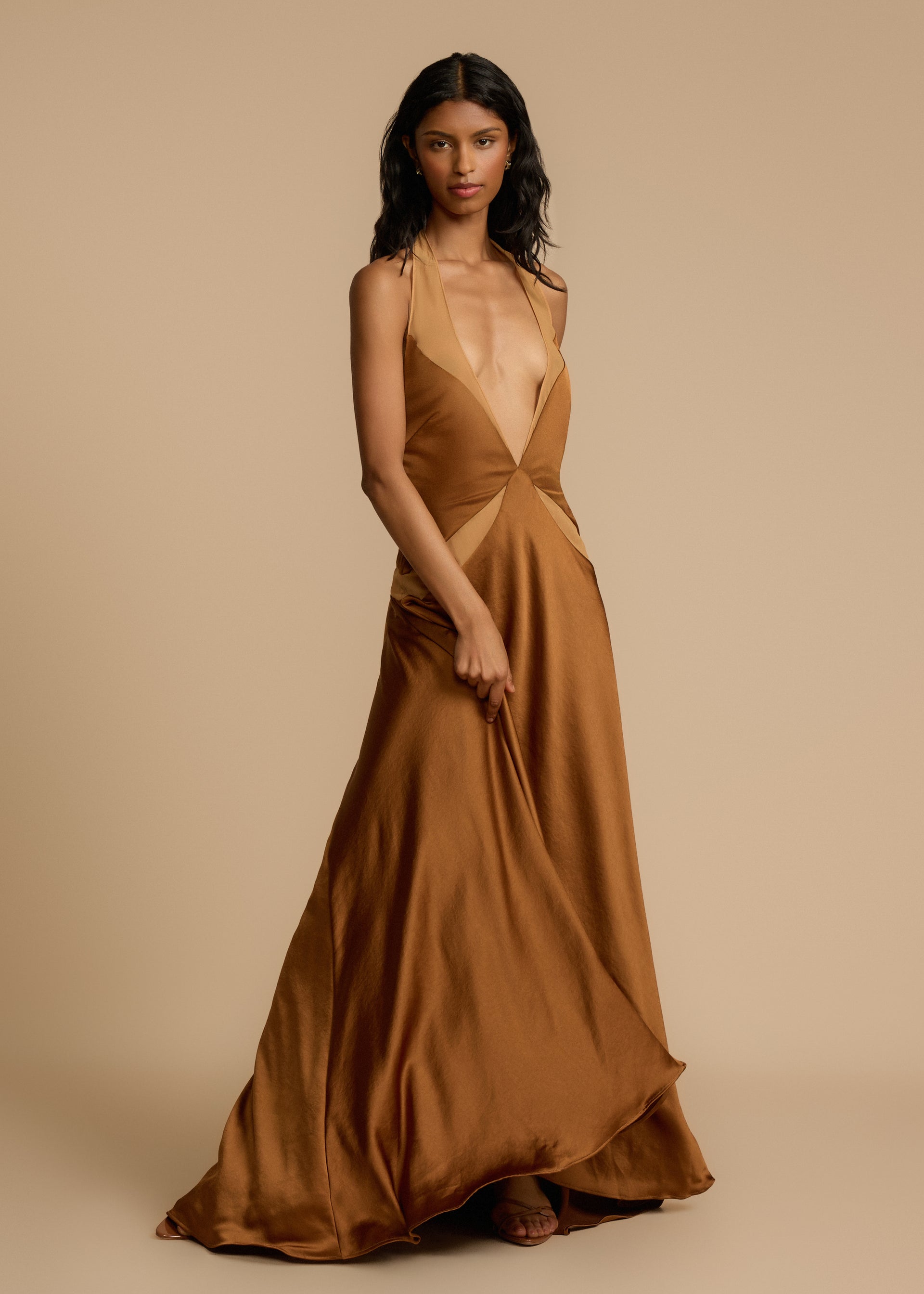 DEVORA DRESS TOFFEE