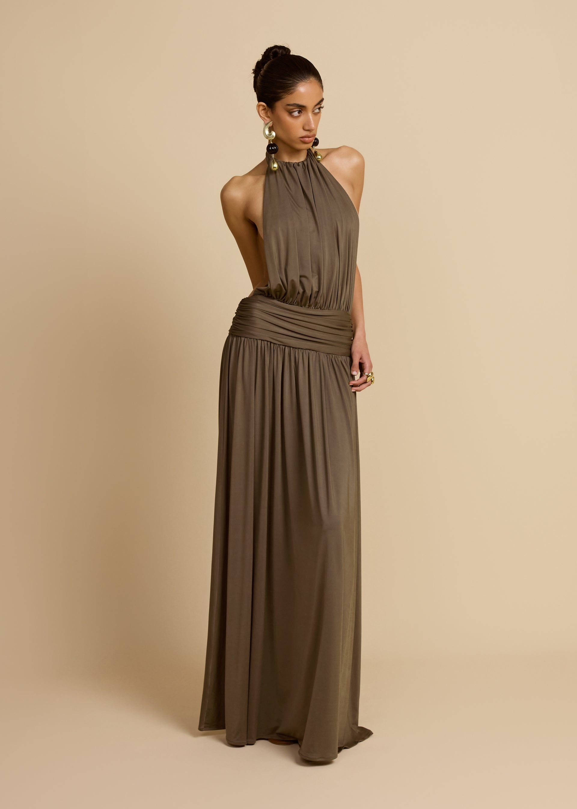 SANTINA DRESS KHAKI