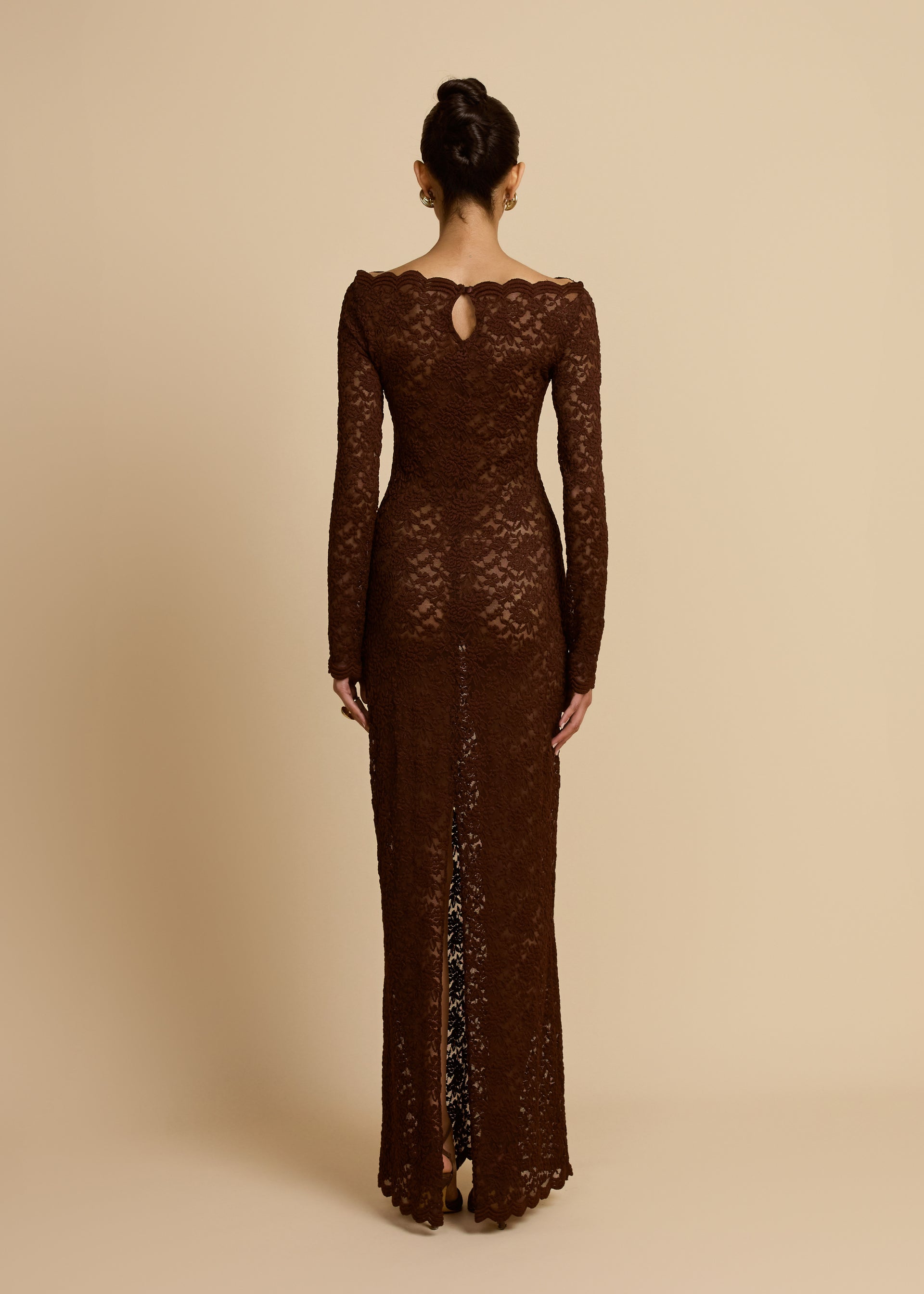 MONET DRESS CHOCOLATE