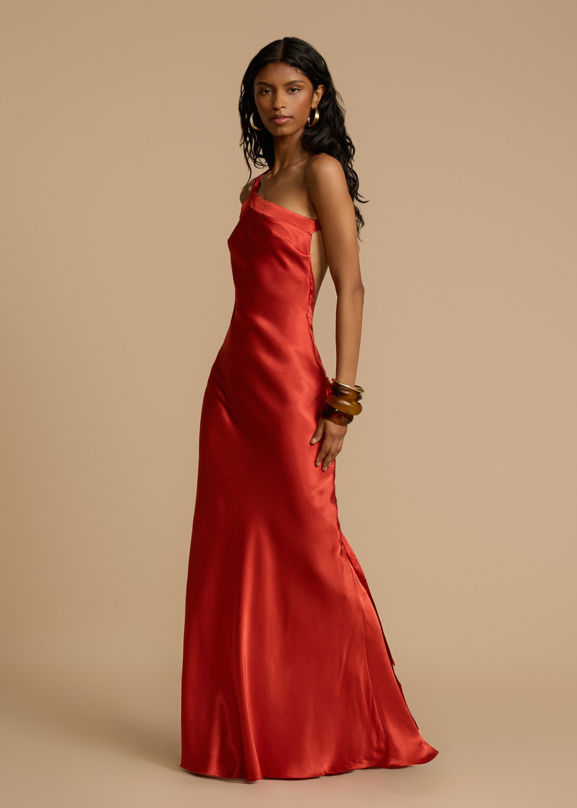 MONIQUE DRESS RUST