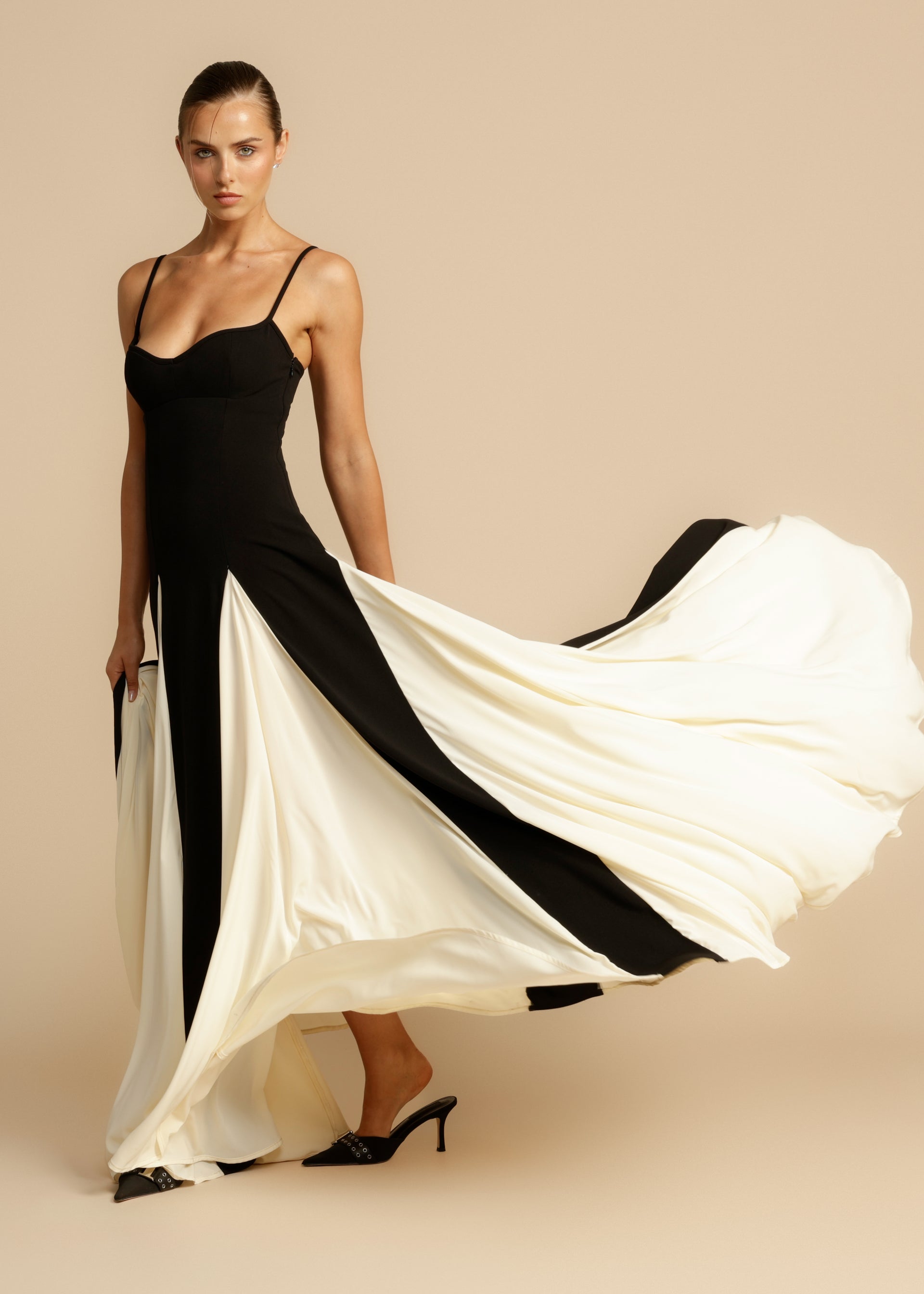 PRE ORDER - PALOMA DRESS B&W