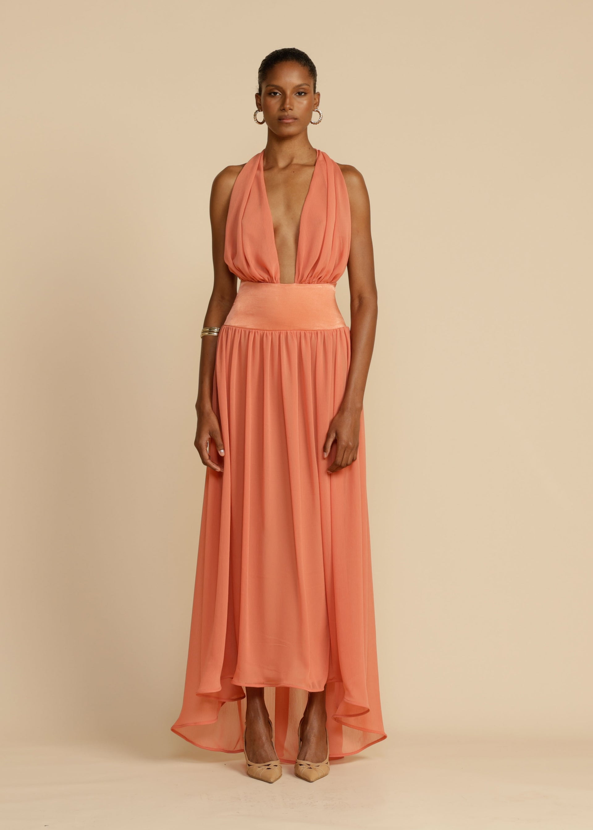 SERENA DRESS CORAL