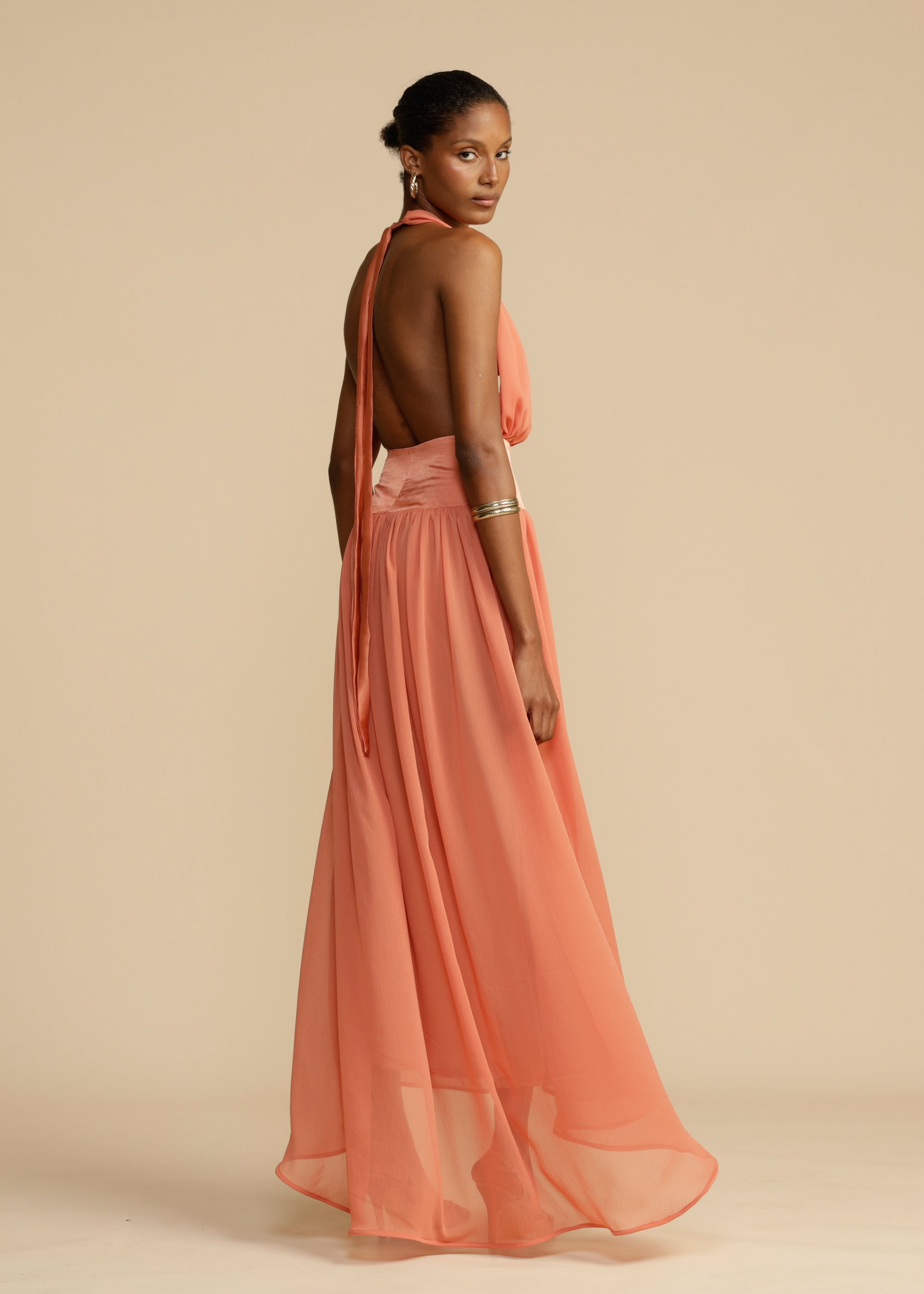 SERENA DRESS CORAL