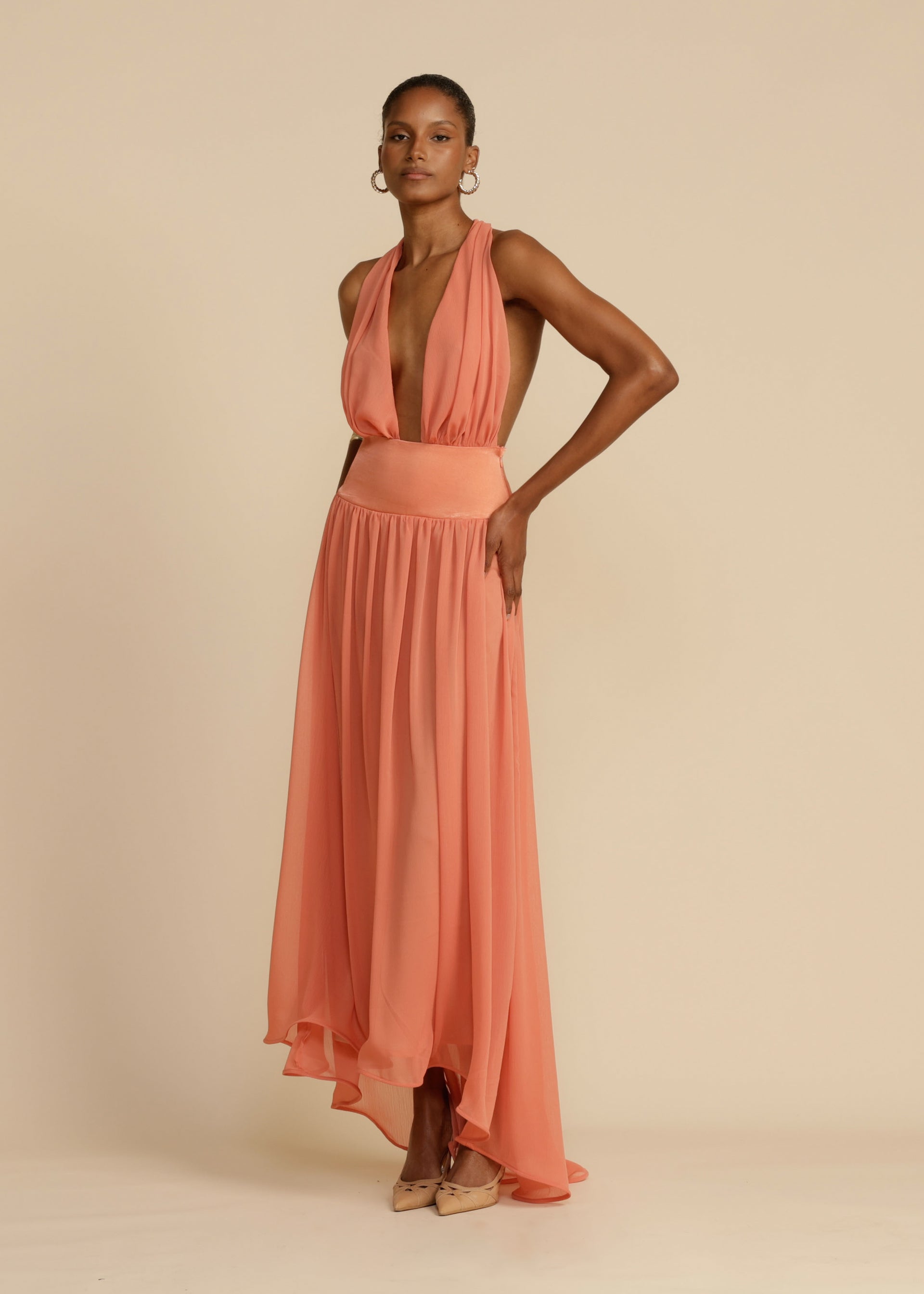 SERENA DRESS CORAL