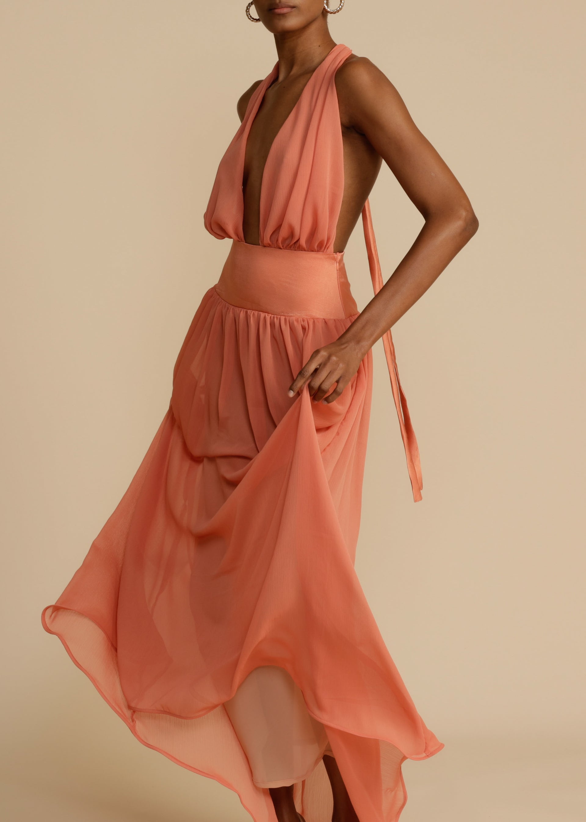 SERENA DRESS CORAL