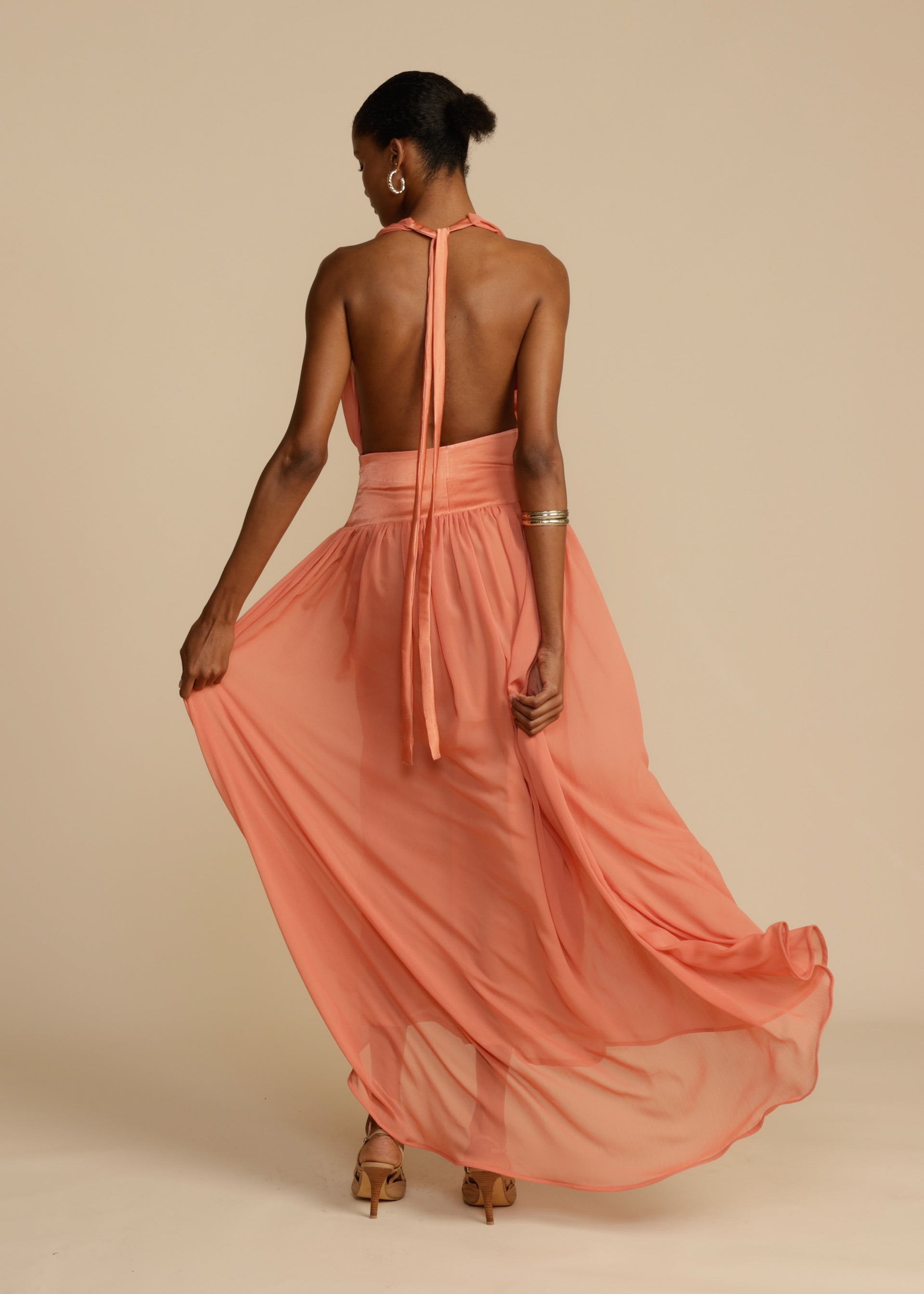 SERENA DRESS CORAL
