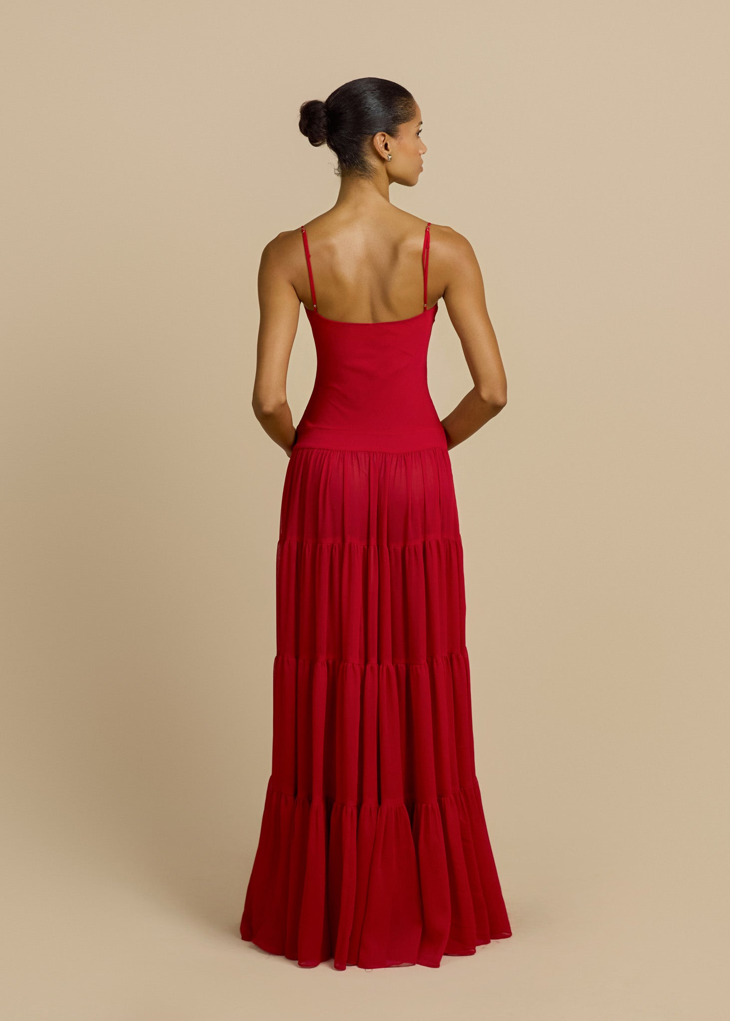 DELPHINA DRESS RED