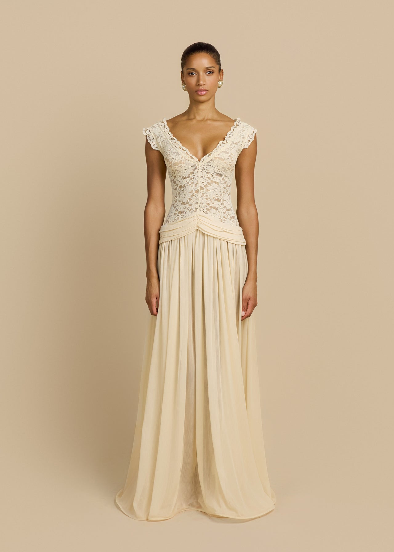 ARABELLA DRESS BEIGE