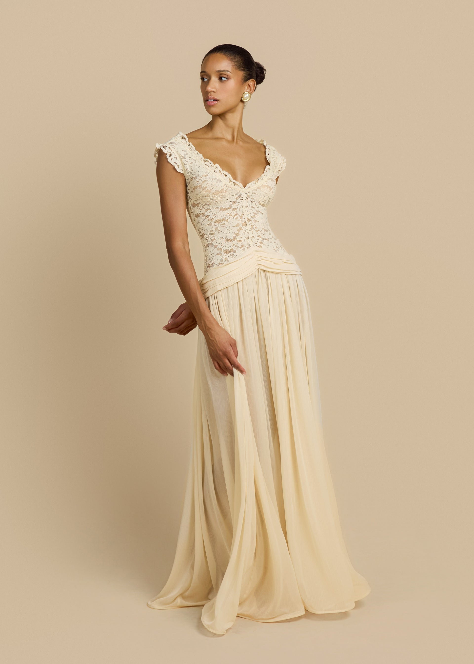 ARABELLA DRESS BEIGE