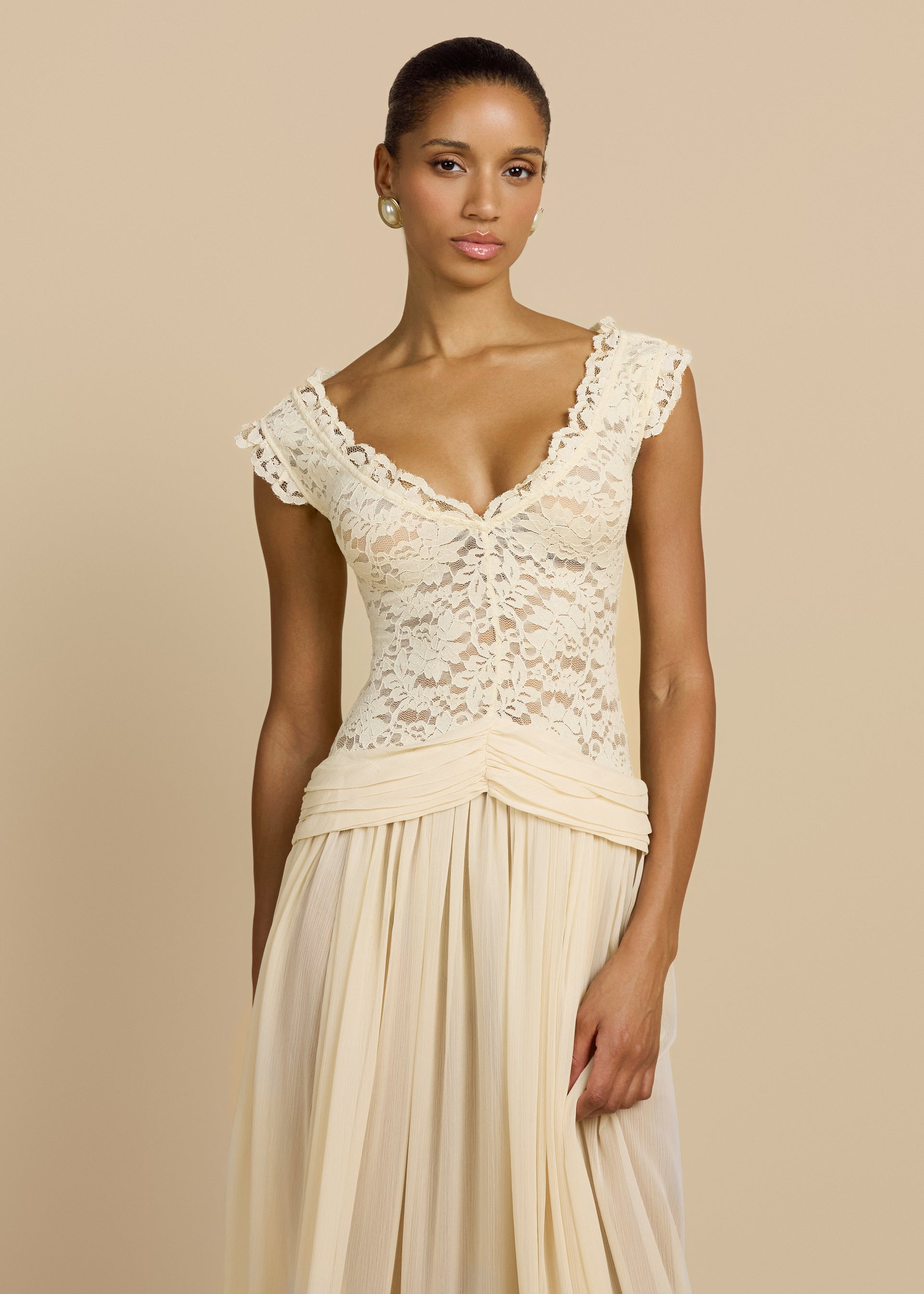 ARABELLA DRESS BEIGE