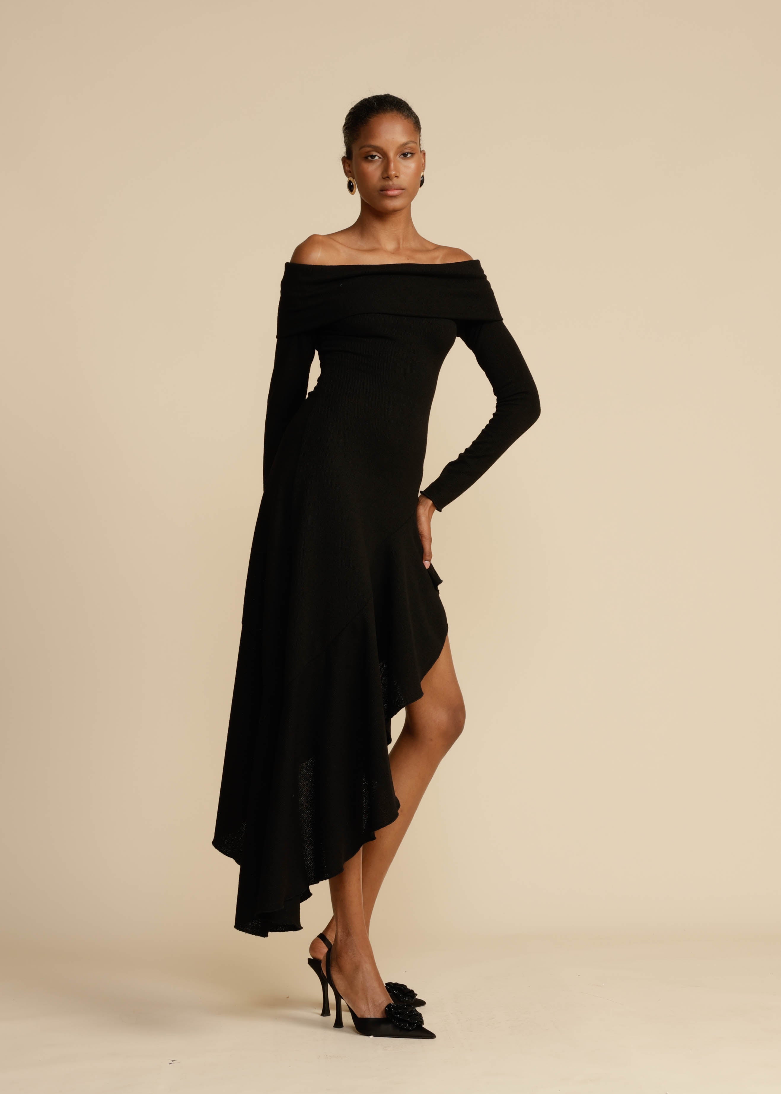 Black sundress outlet long