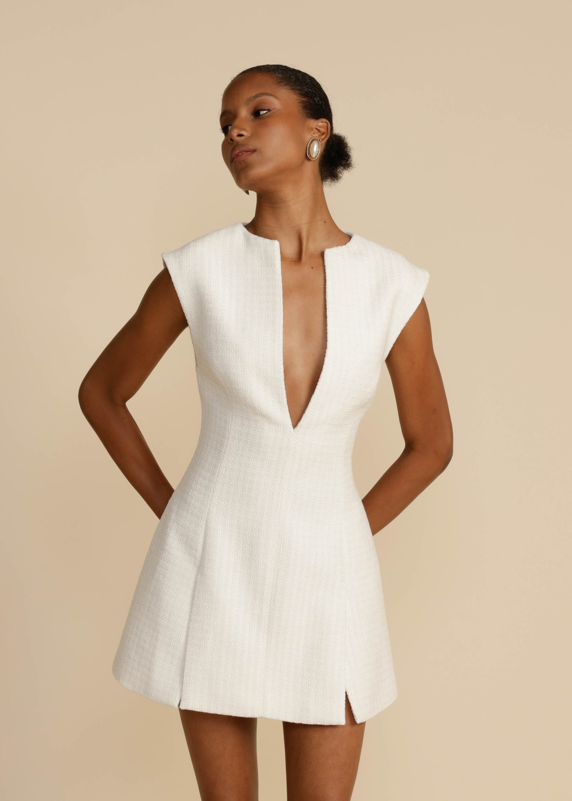 CAMILLE DRESS WHITE