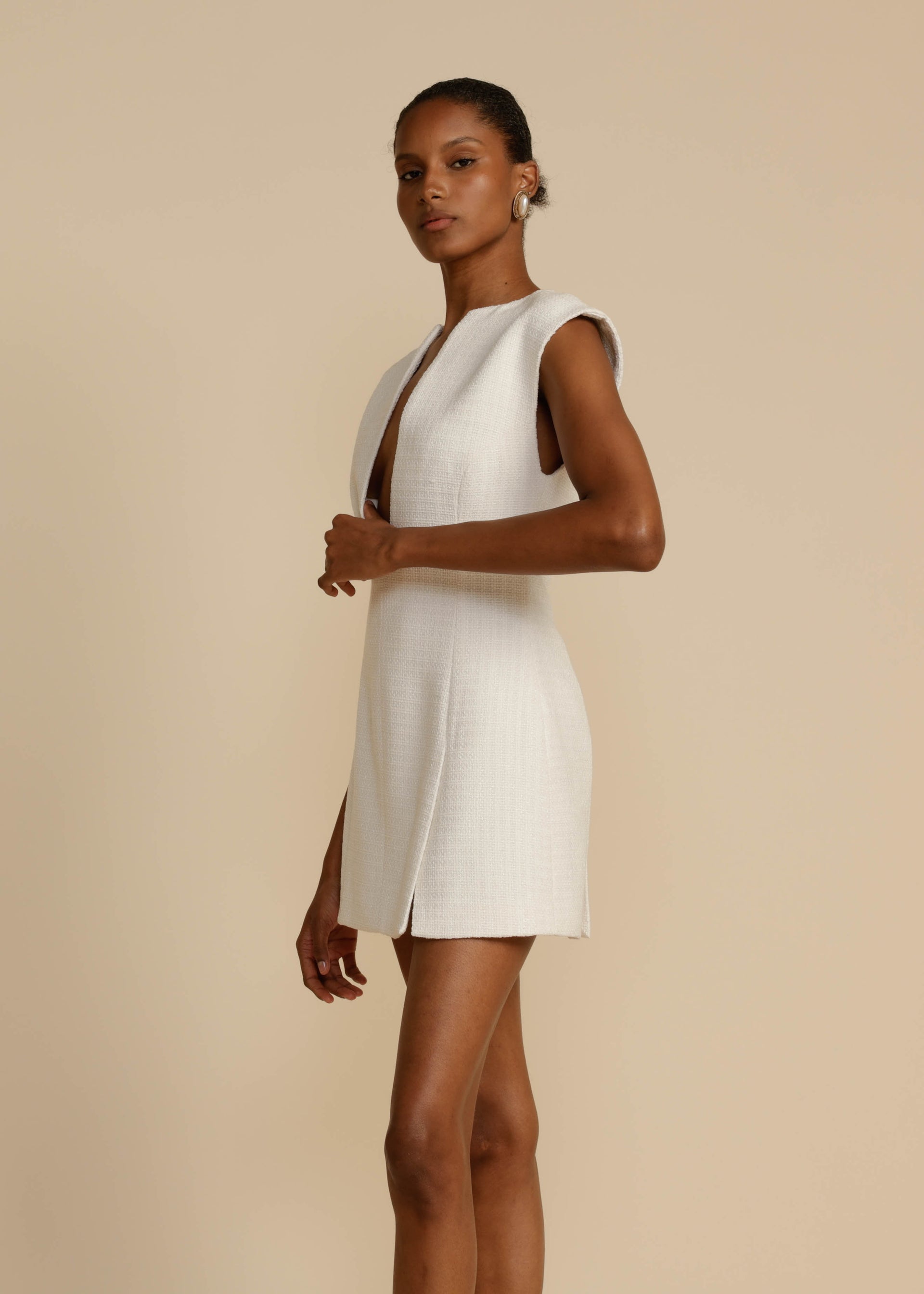 CAMILLE DRESS WHITE