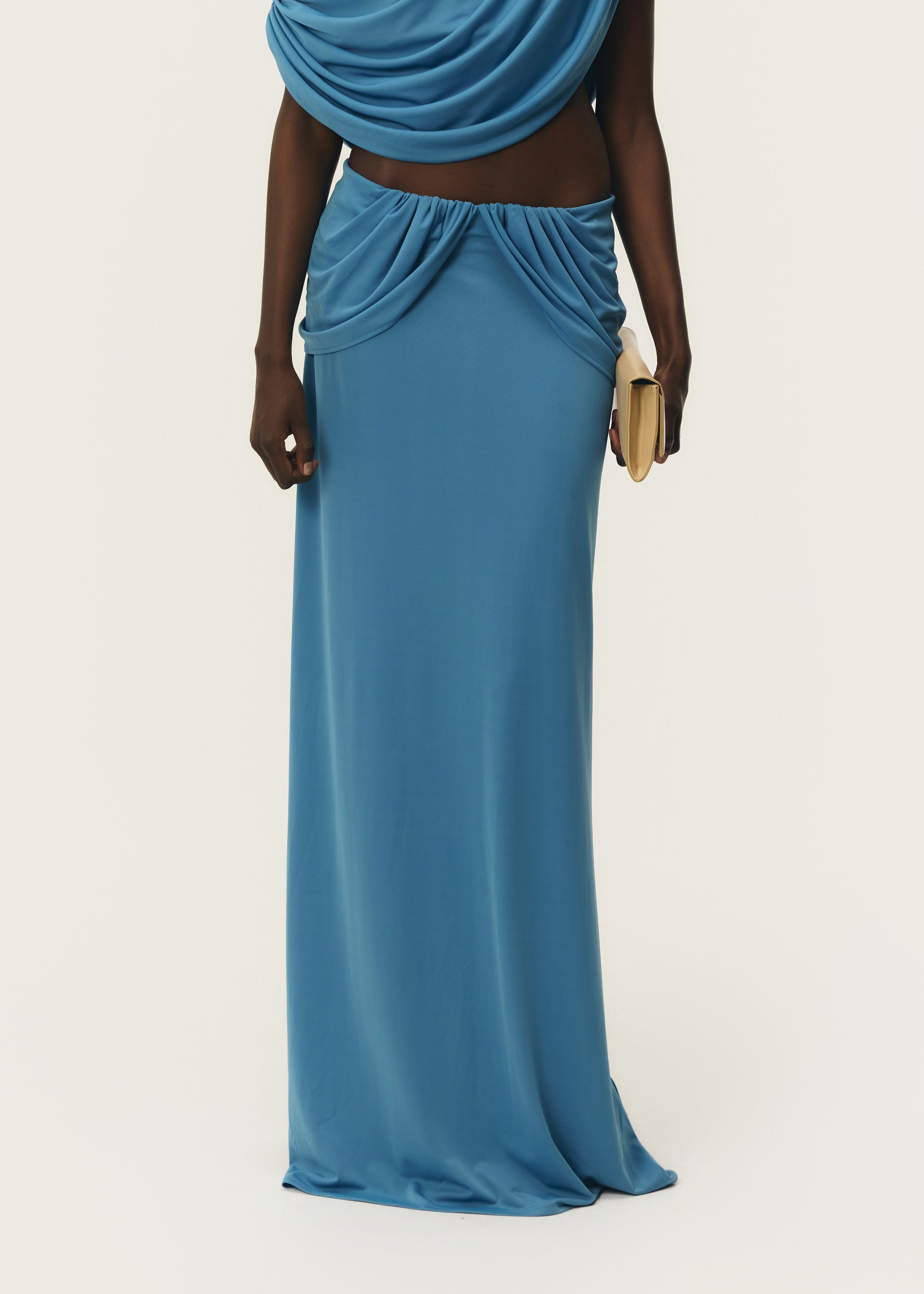 CHIARA SKIRT DUSTY BLUE