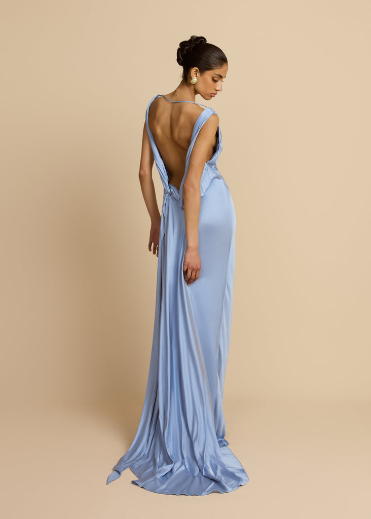 DARCY DRESS SKY BLUE – ARCINA ORI