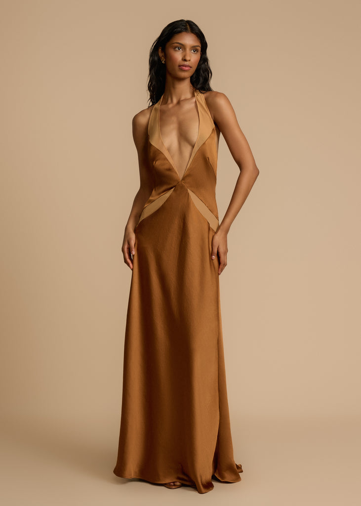 DEVORA DRESS TOFFEE