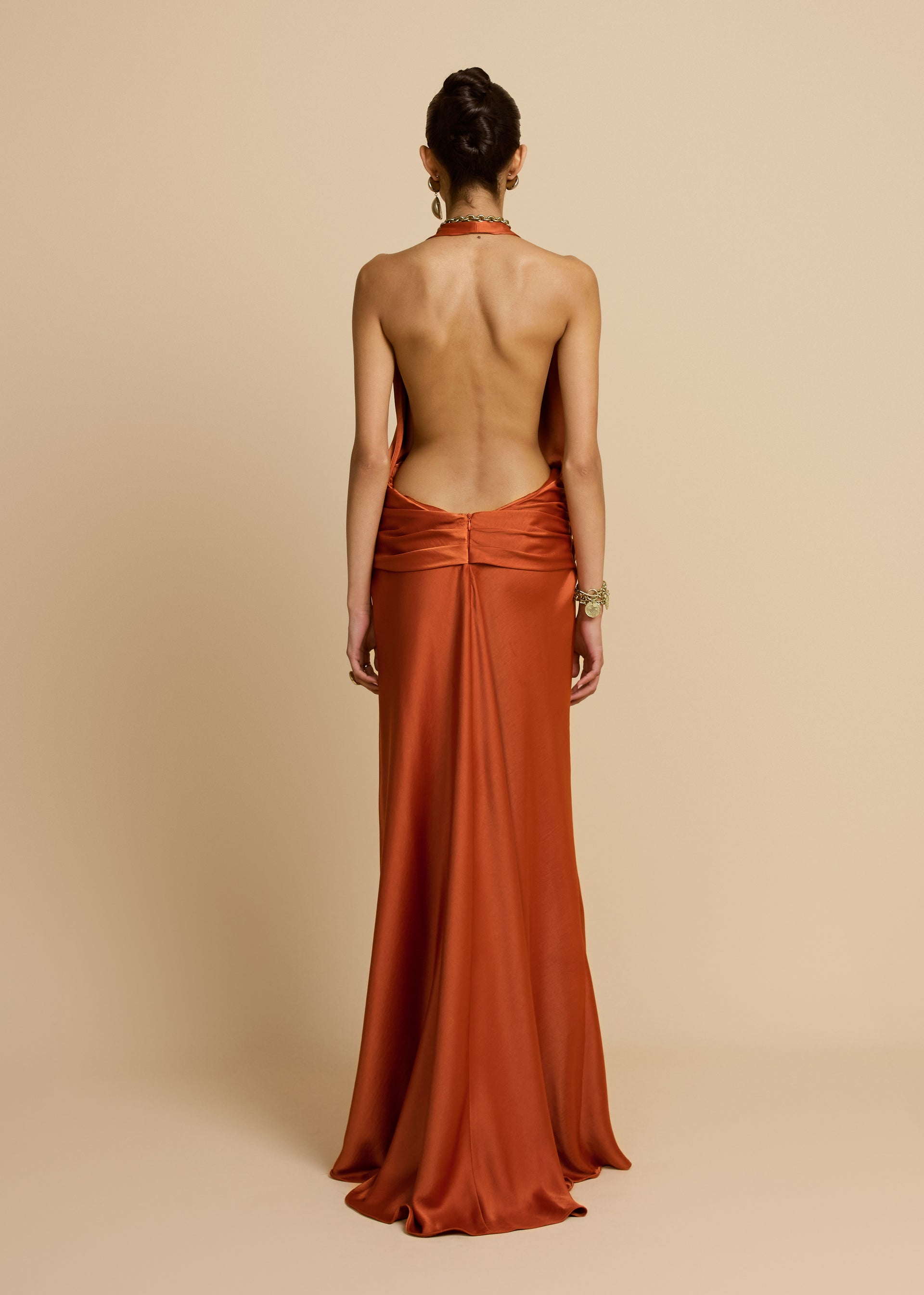 FRANCESCA DRESS RUST