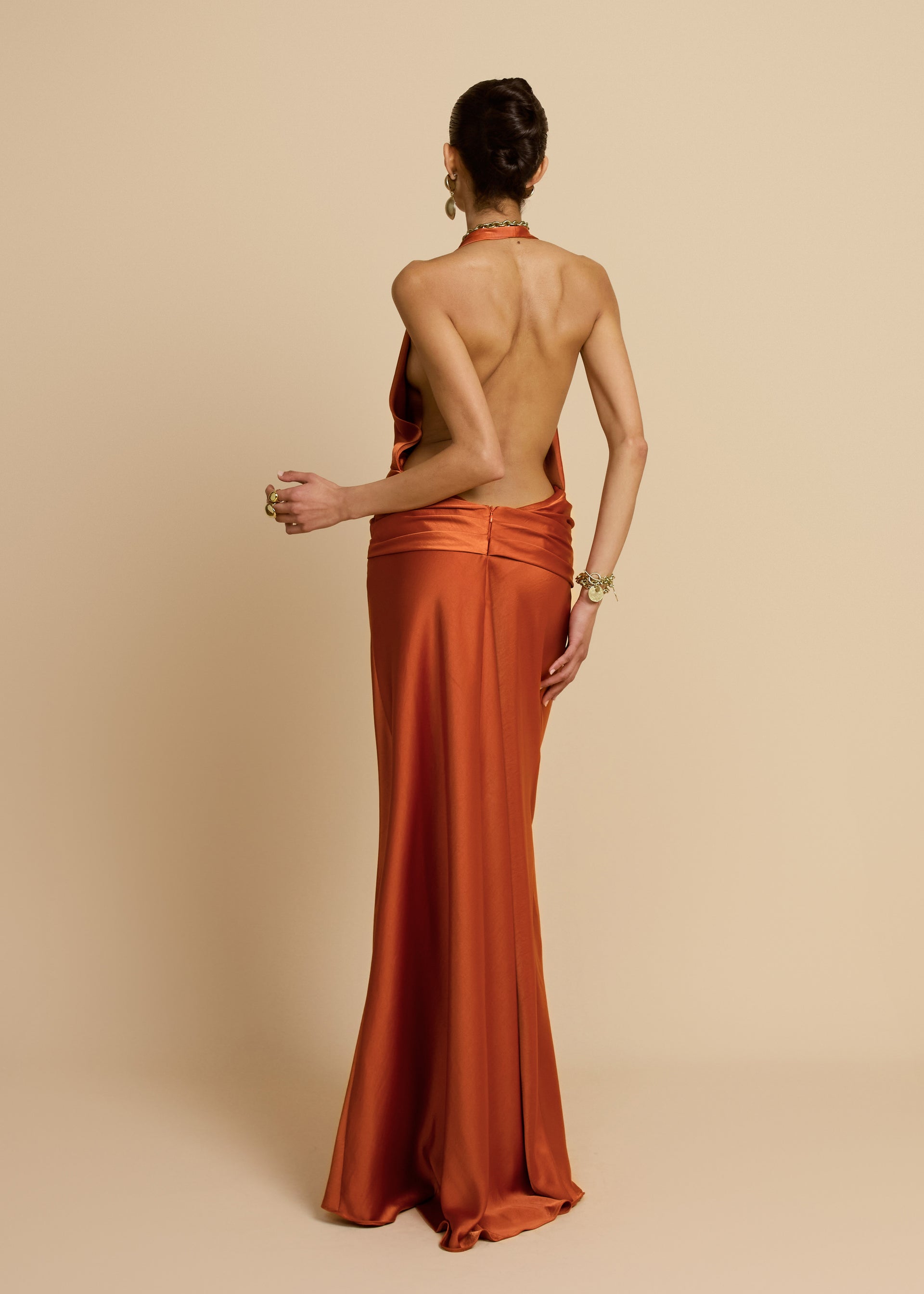 FRANCESCA DRESS RUST