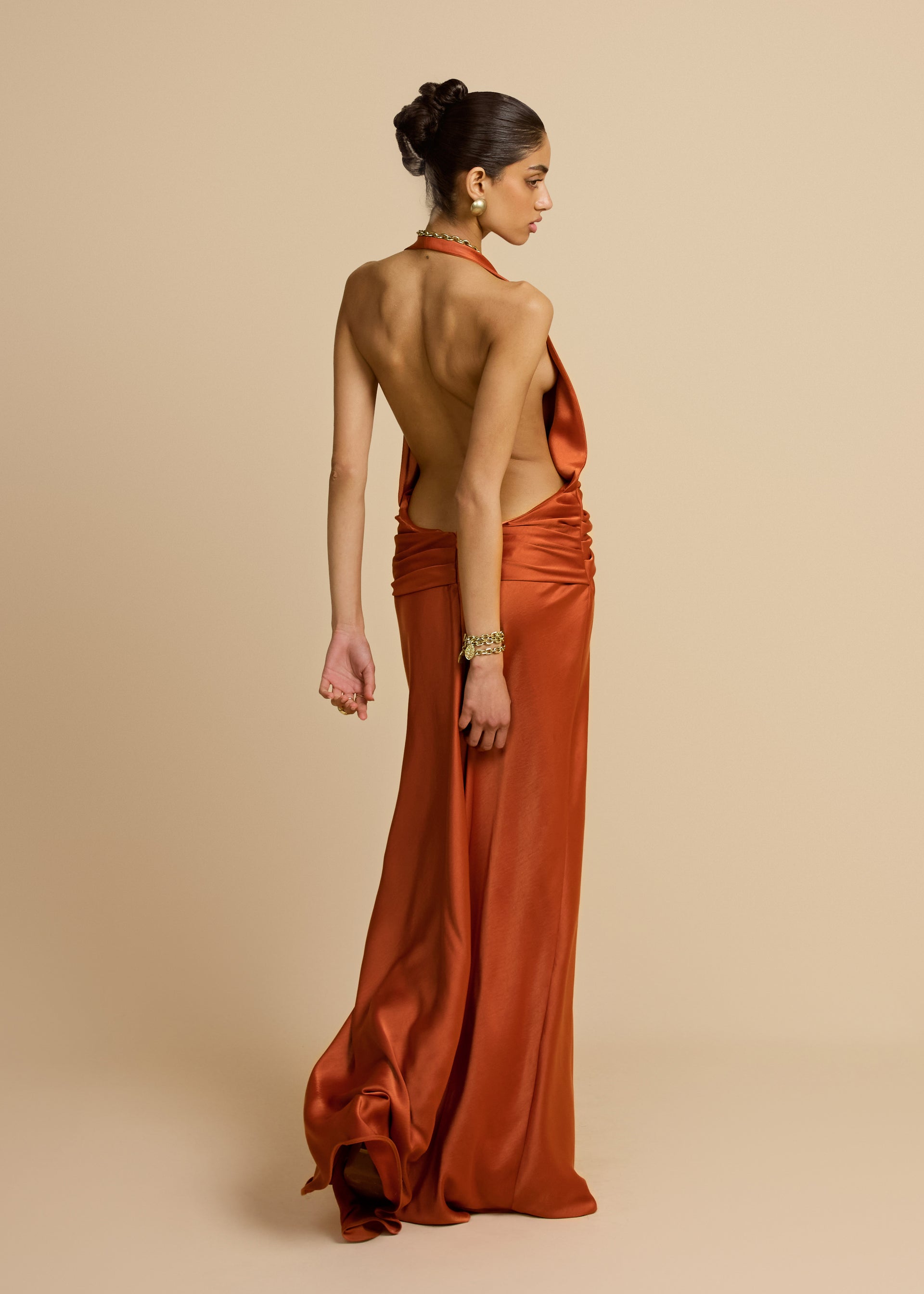 FRANCESCA DRESS RUST