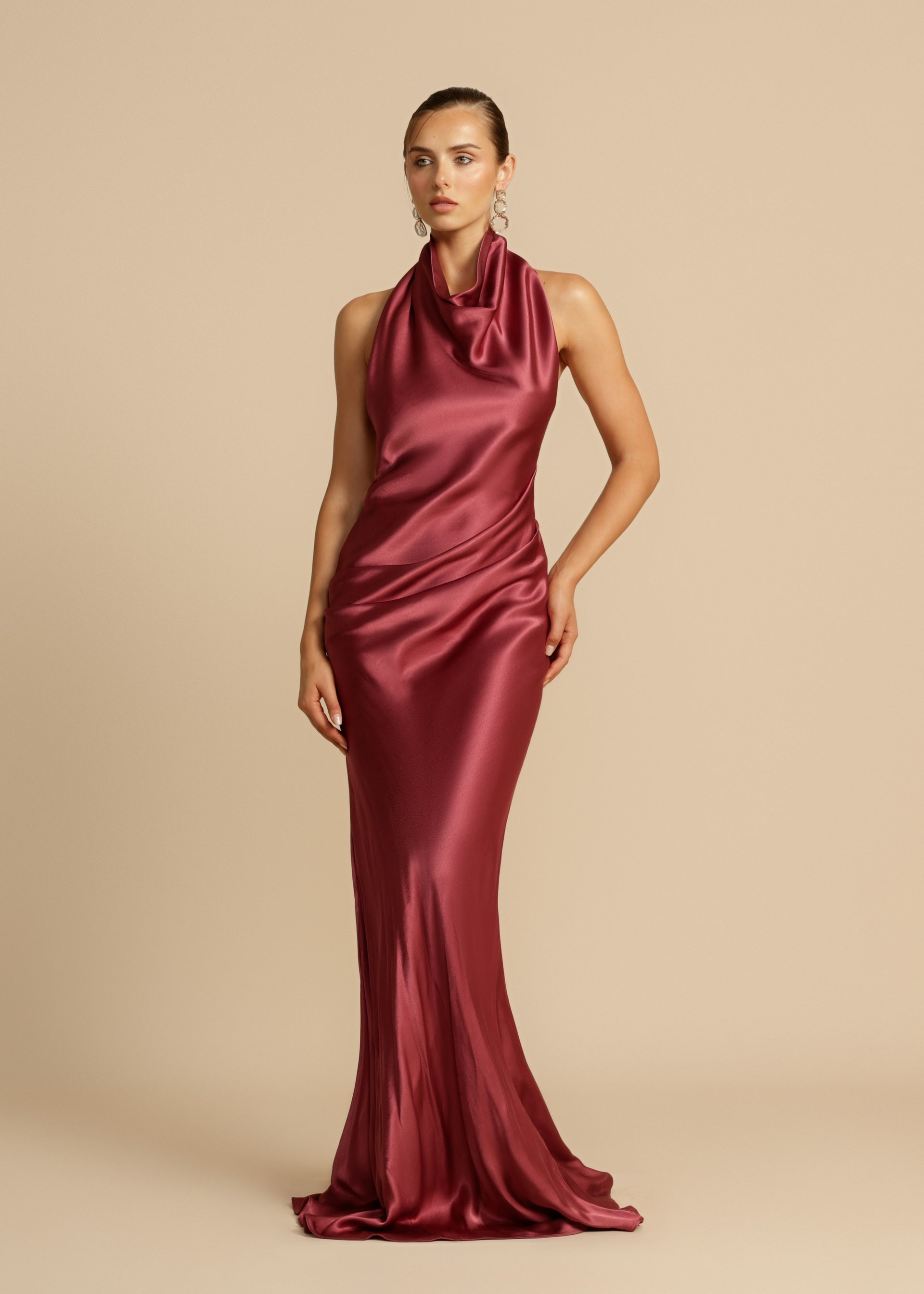 GAIA DRESS PLUM