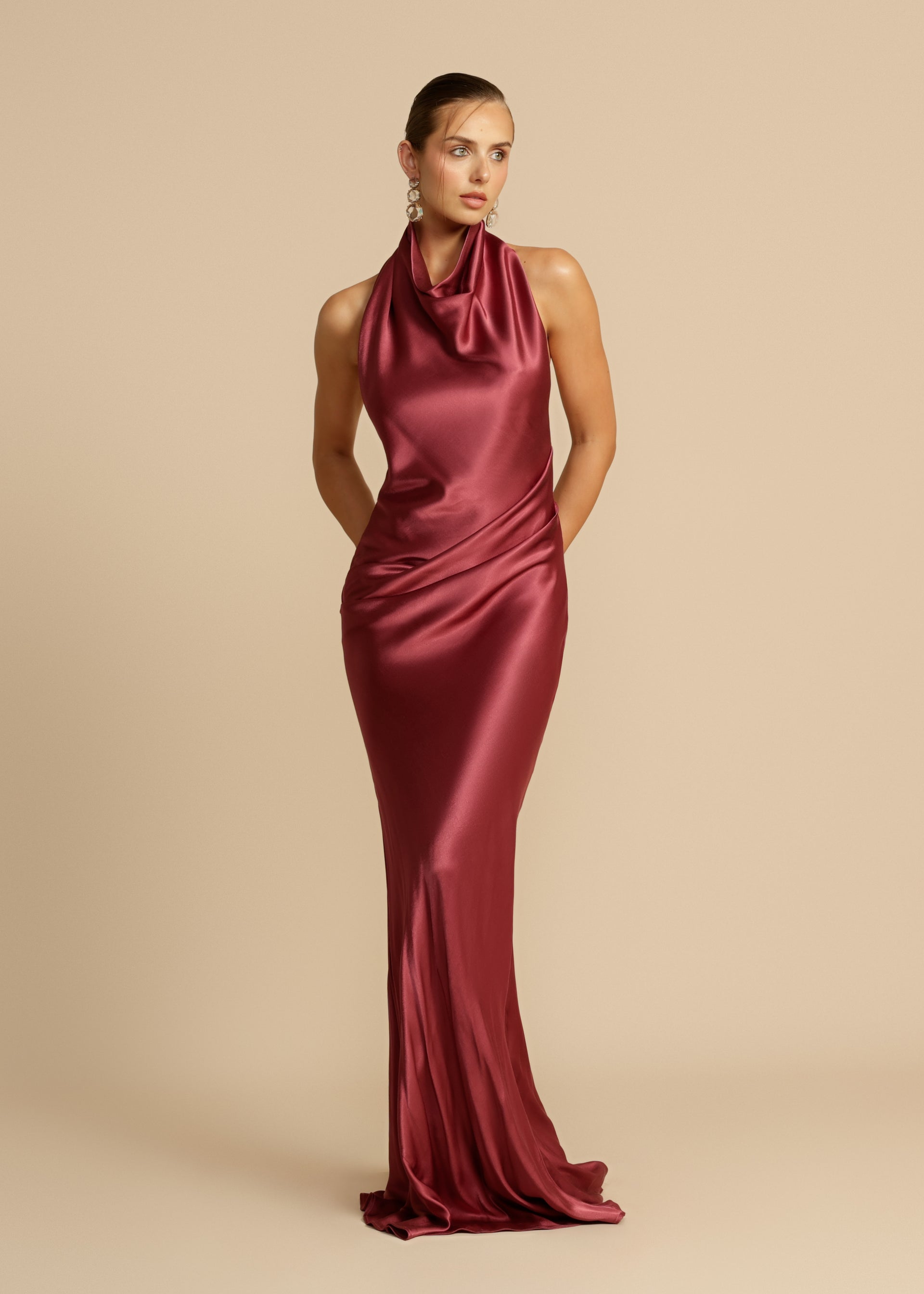 GAIA DRESS PLUM