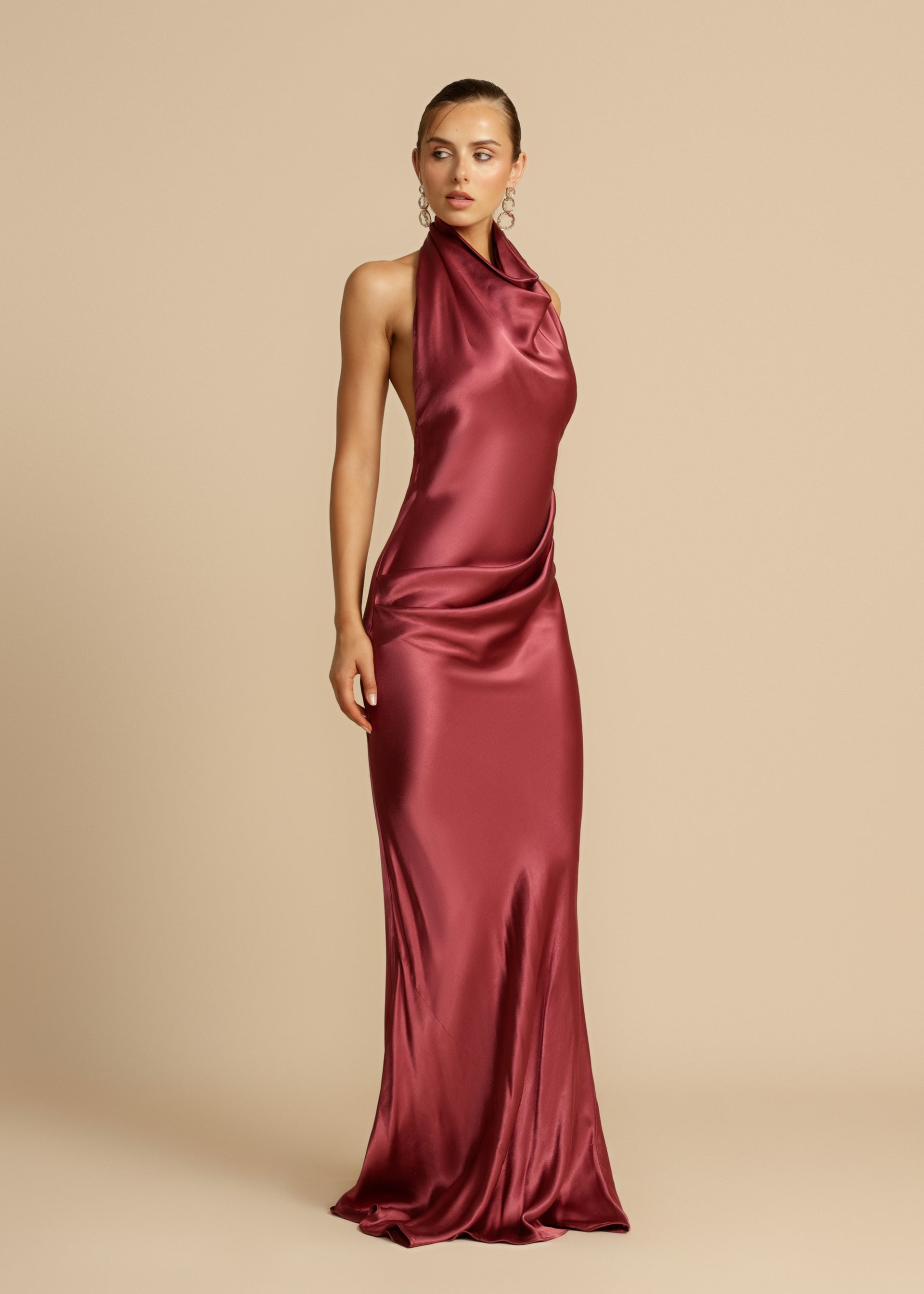 GAIA DRESS PLUM
