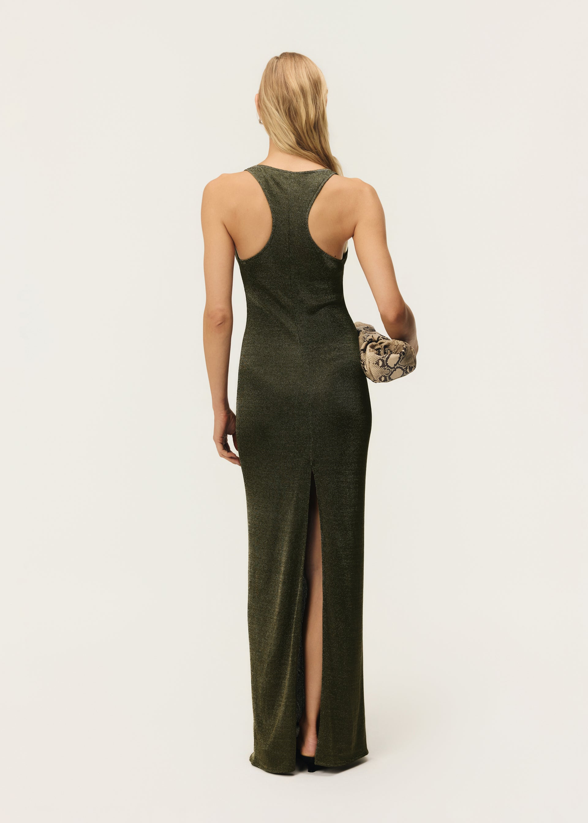 INDI DRESS KHAKI METALLIC