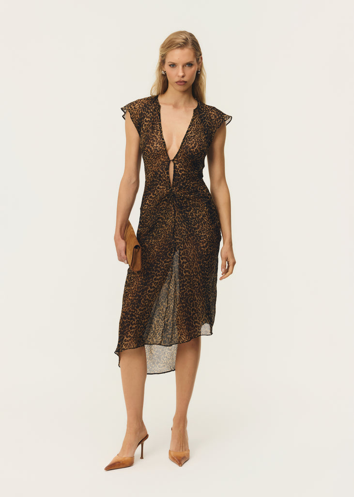 MARGAUX DRESS LEOPARD