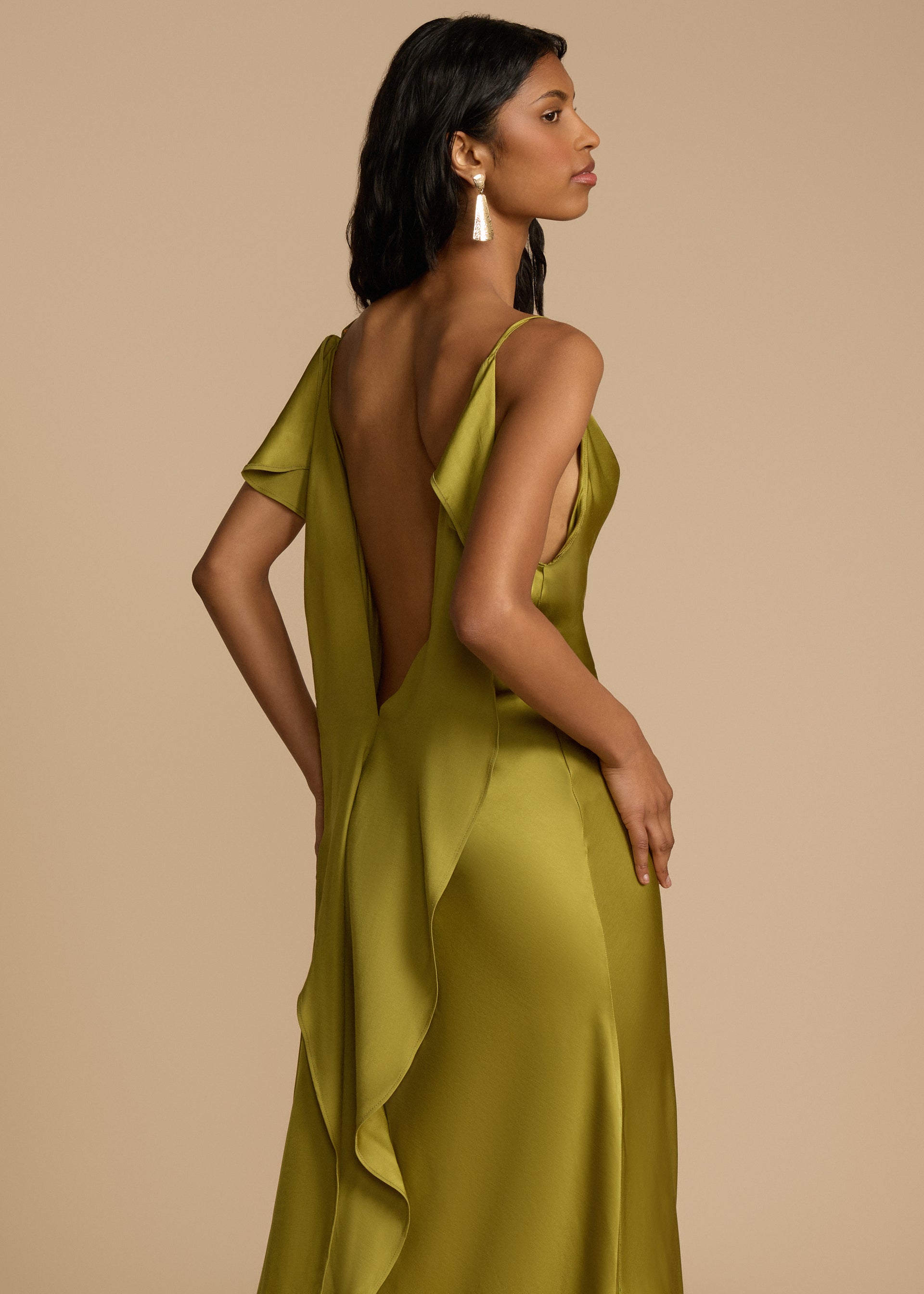 arcina ori odessa open-back satin maxi dress Beautiful @stephneumann_ wearing our Odessa Dress by Arcina Ori. Hire online now