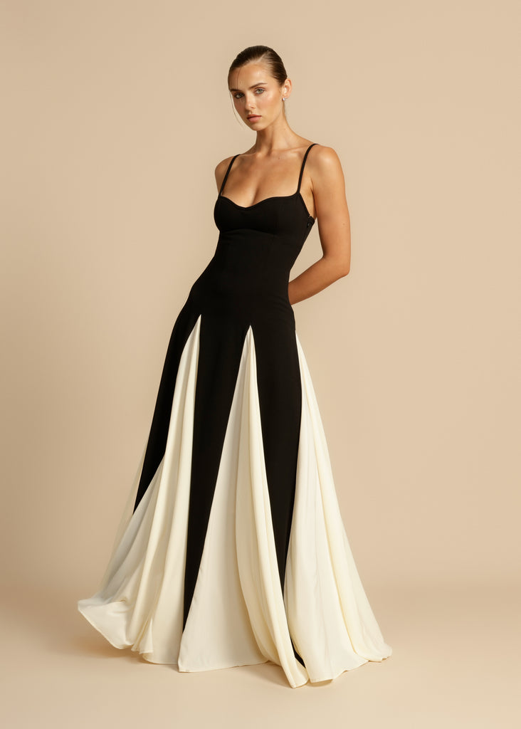 PALOMA DRESS B&W