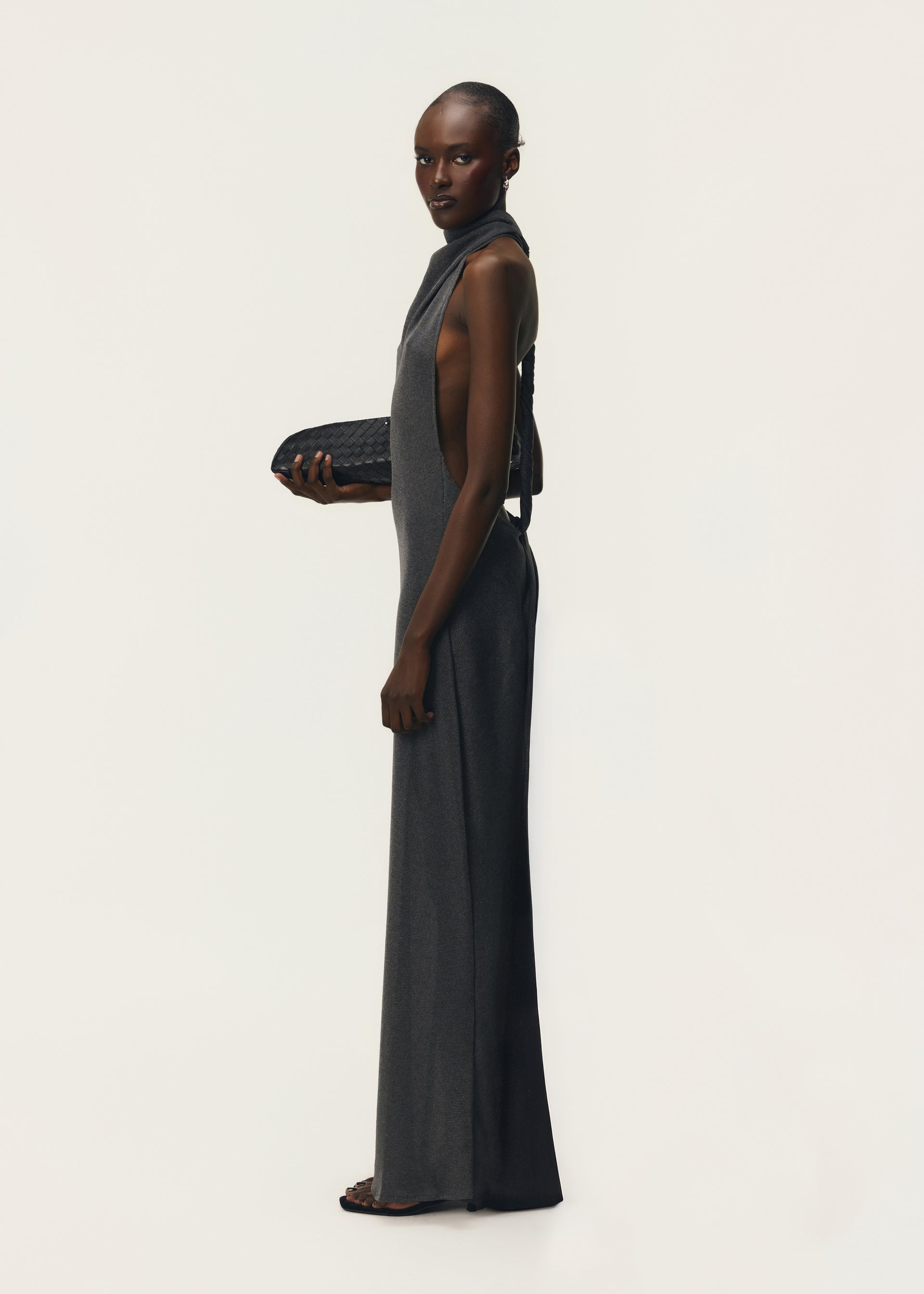 ROMY DRESS CHROME METALLIC