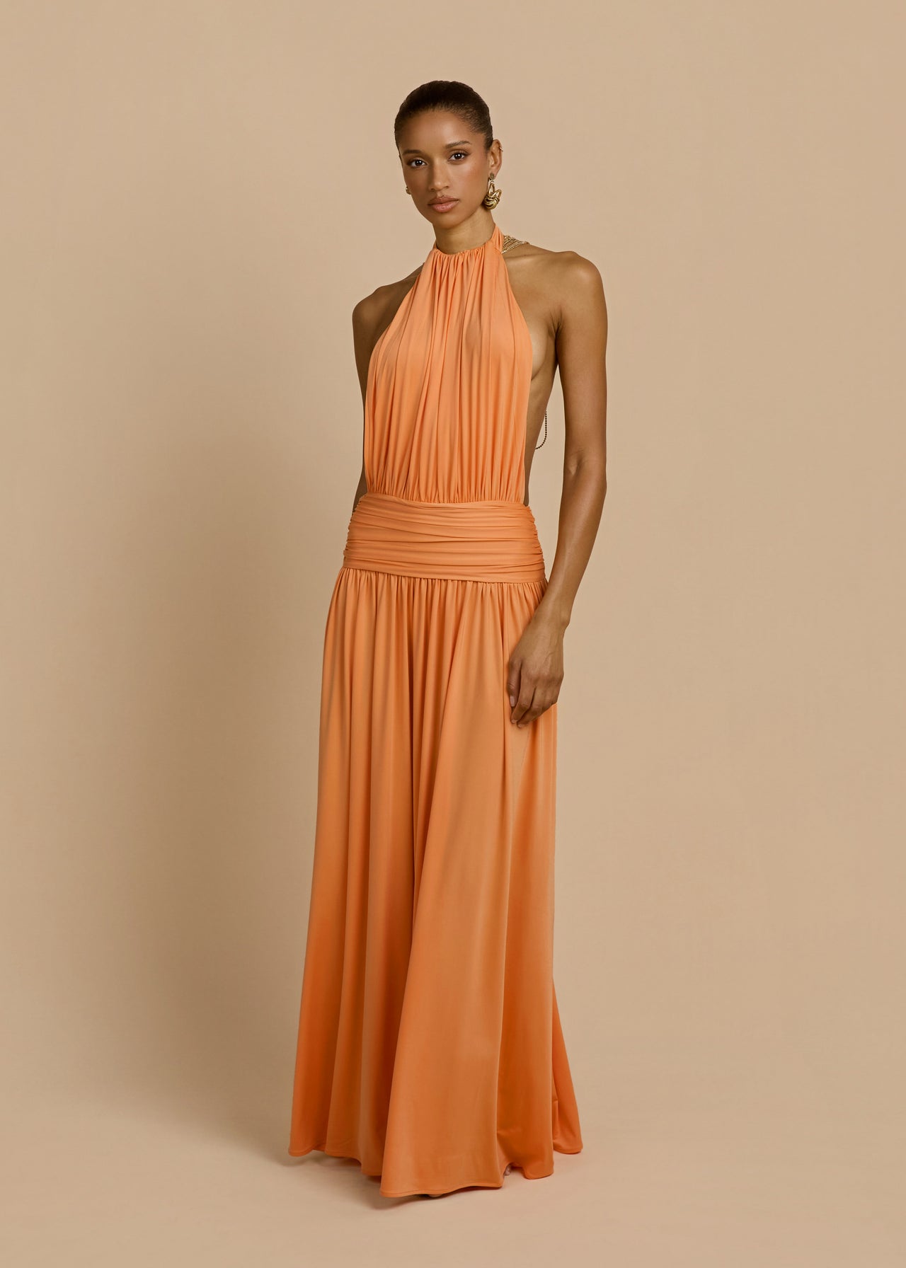 SANTINA DRESS TANGERINE
