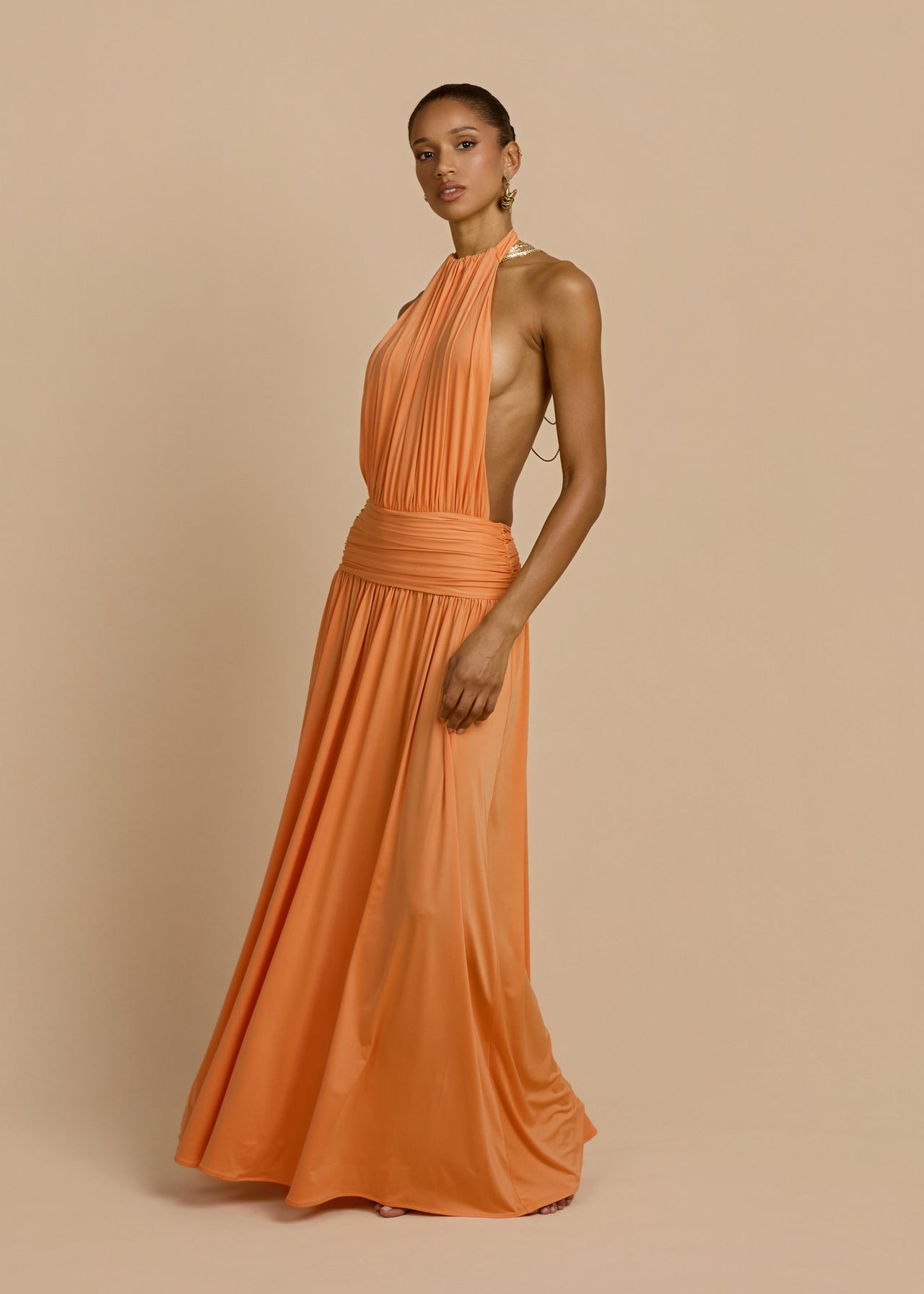 SANTINA DRESS TANGERINE