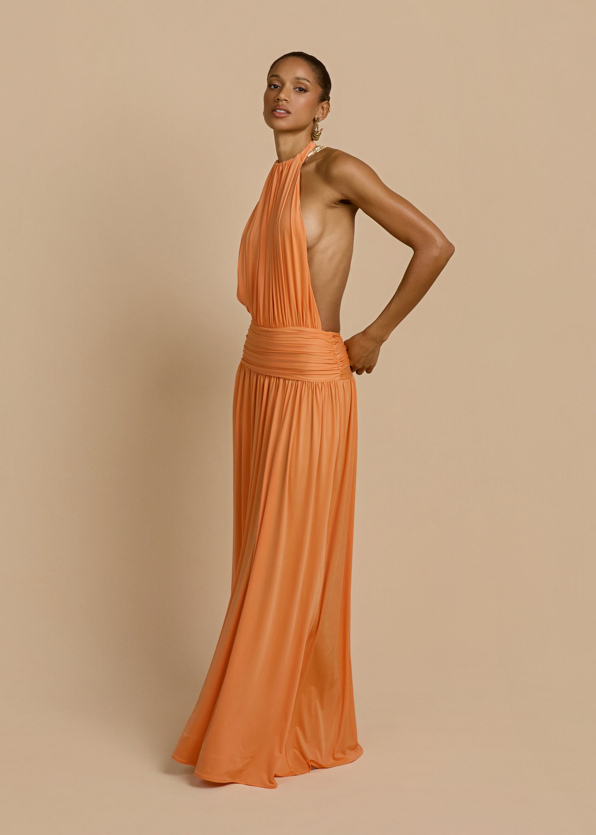 SANTINA DRESS TANGERINE