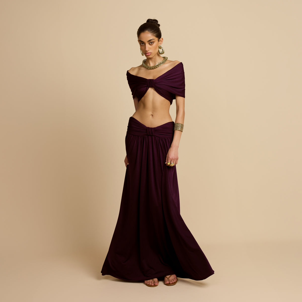 ALESSIA SKIRT PLUM