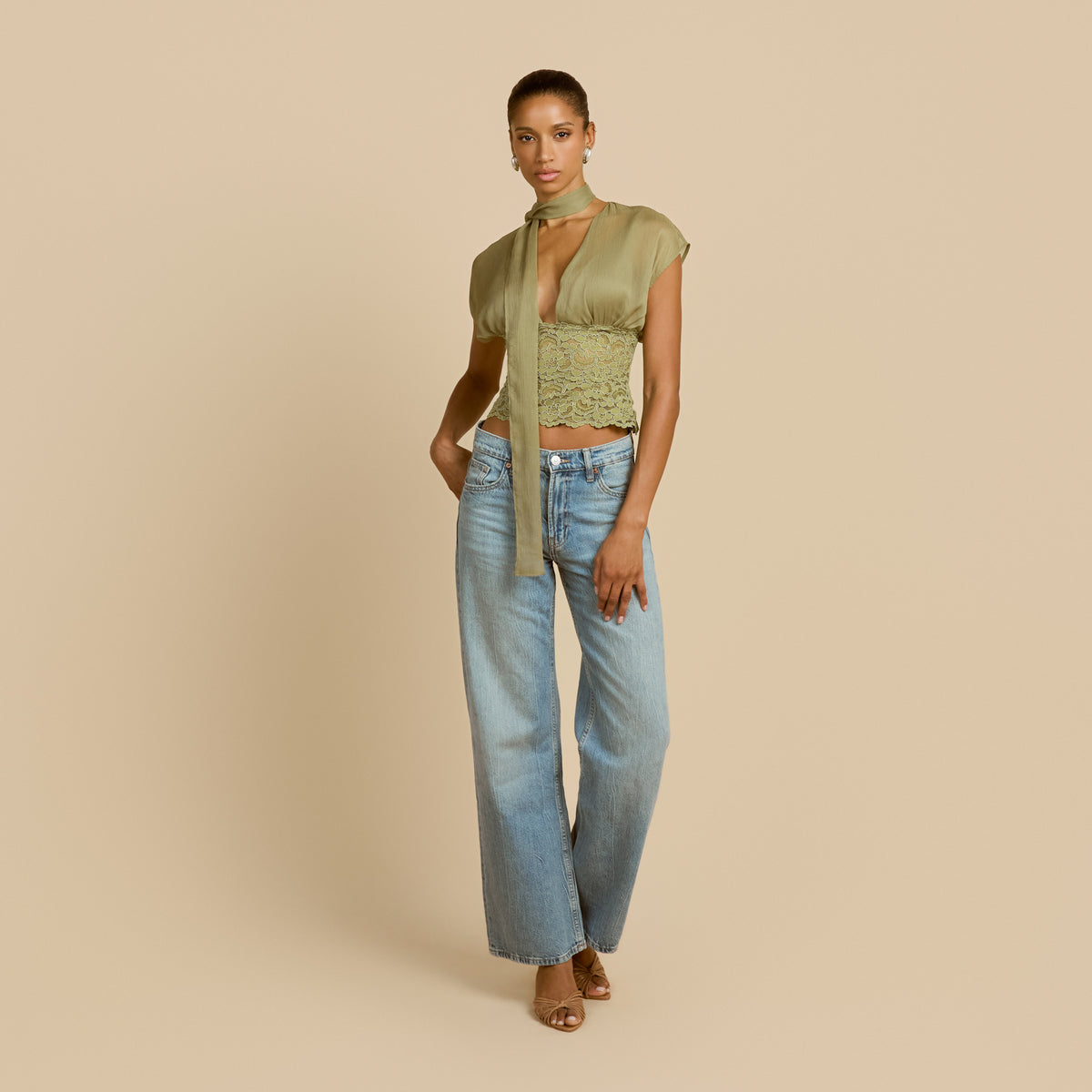 ALLEGRA TOP PISTACHIO