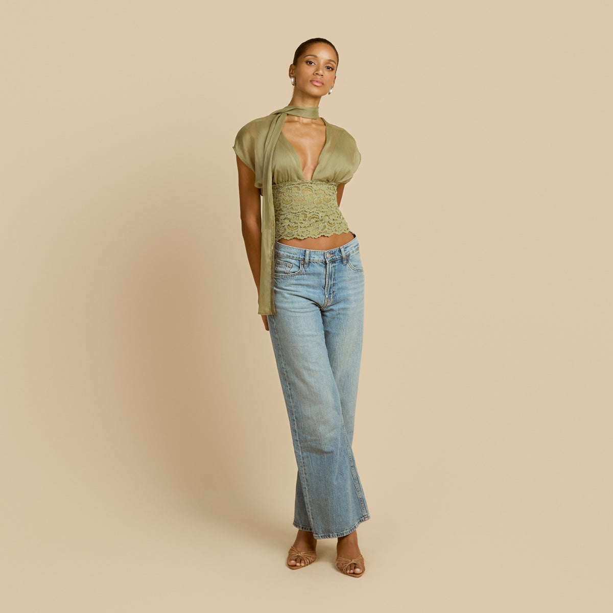 ALLEGRA TOP PISTACHIO