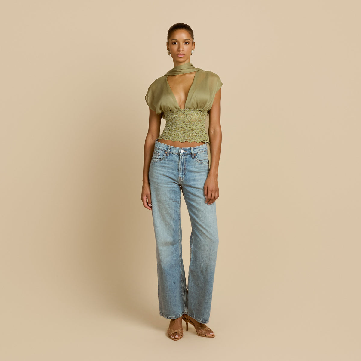 ALLEGRA TOP PISTACHIO