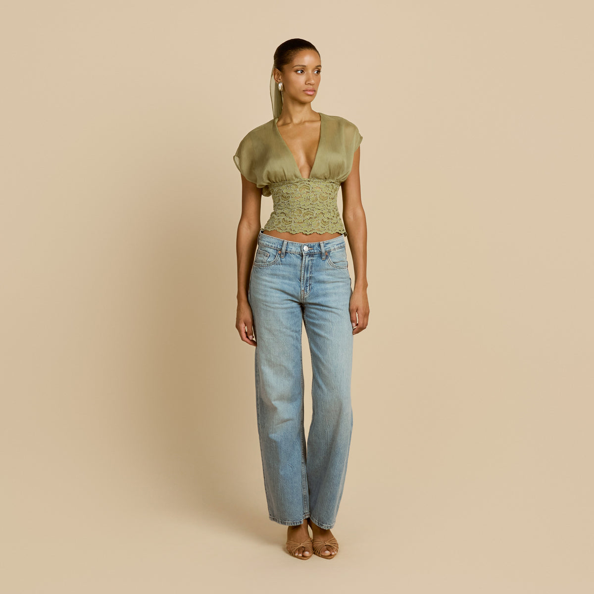 ALLEGRA TOP PISTACHIO