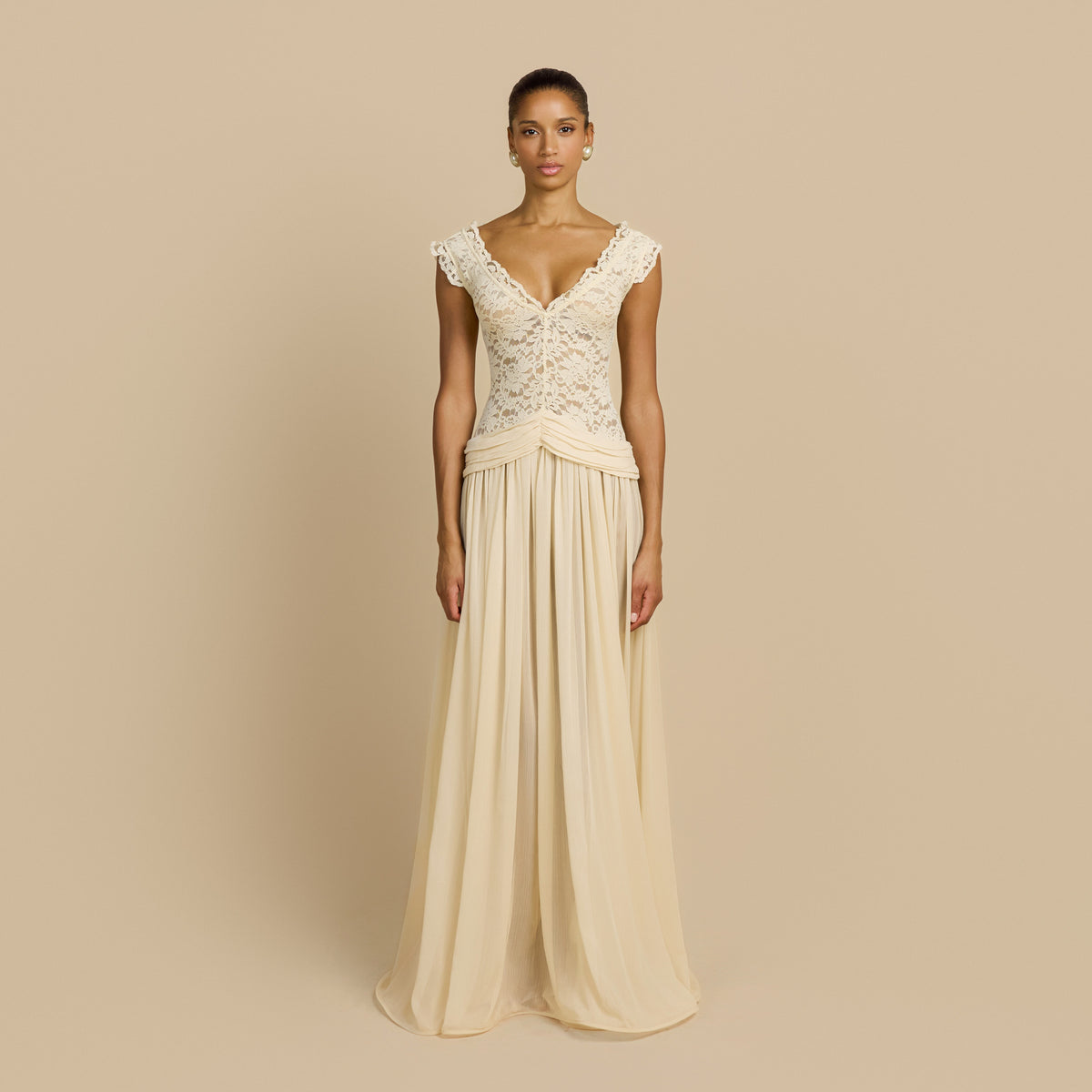 ARABELLA DRESS BEIGE