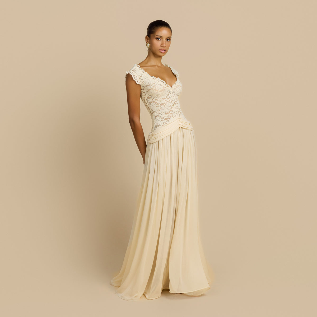 ARABELLA DRESS BEIGE