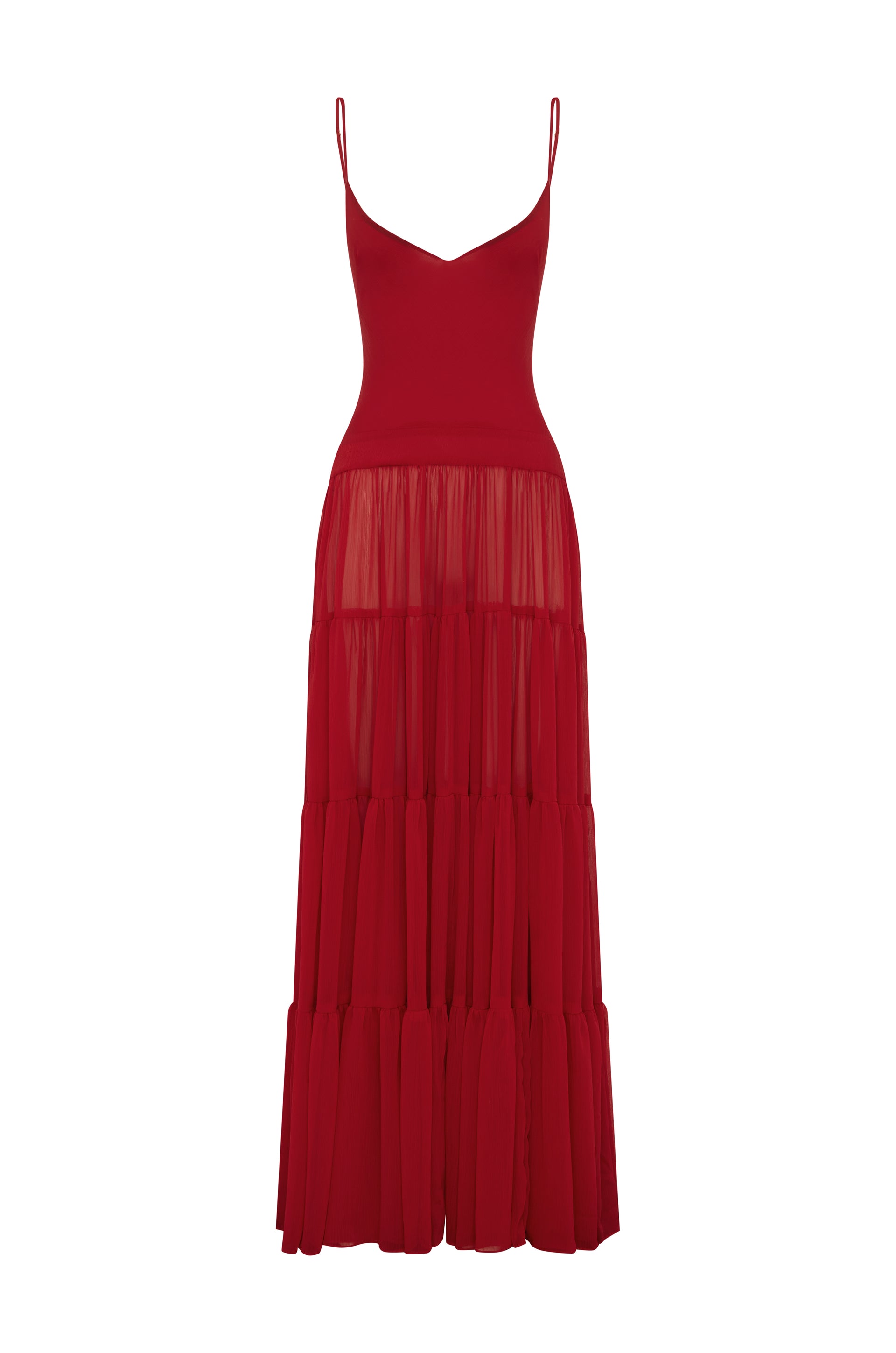 DELPHINA DRESS RED