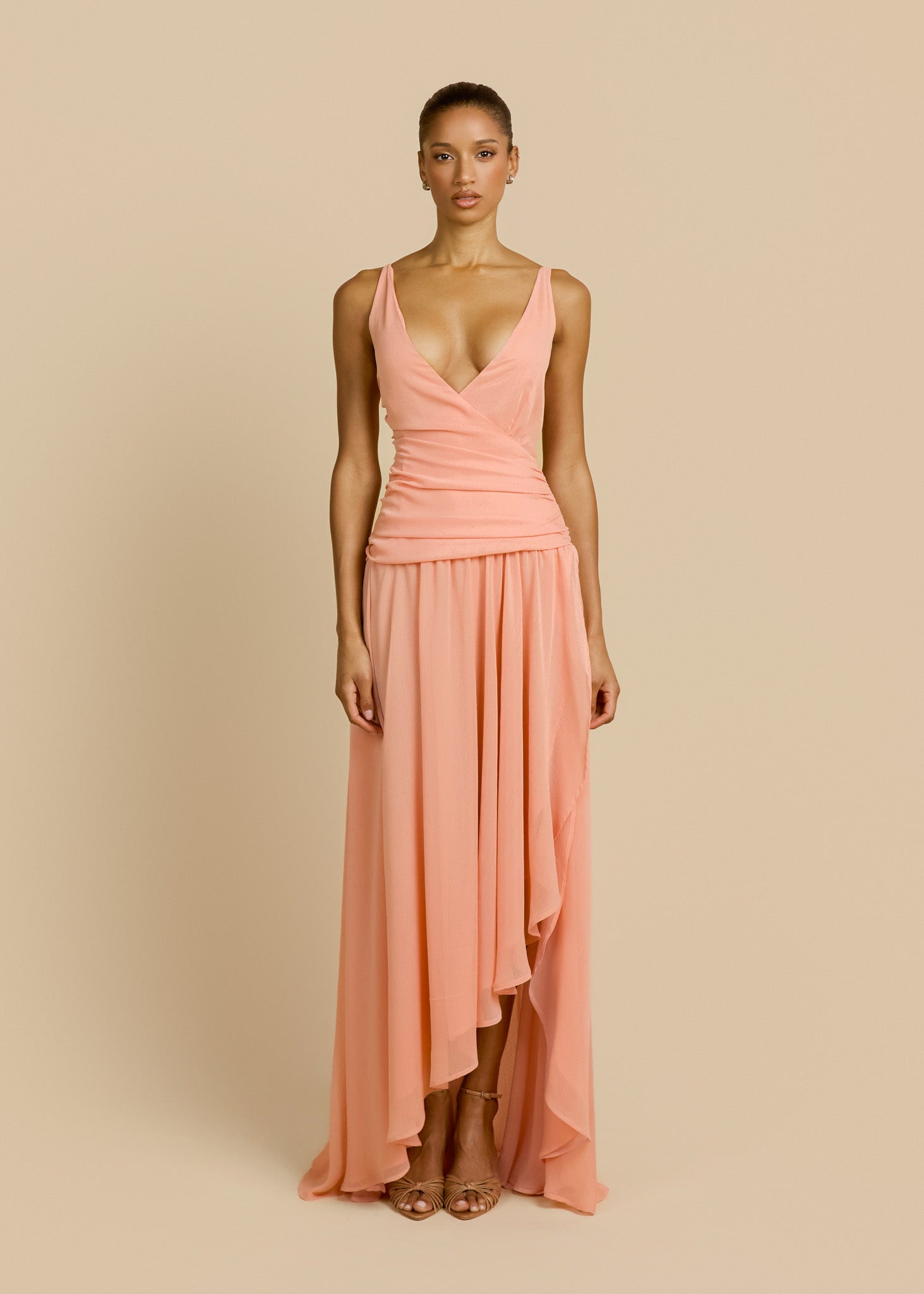 DELILAH DRESS PEACH