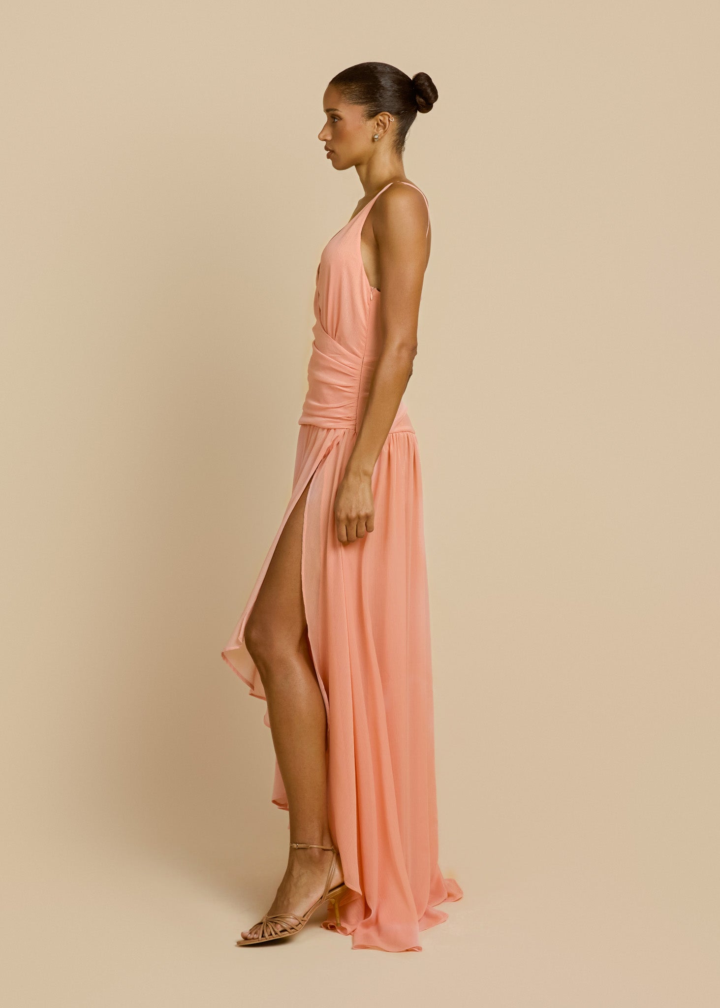 DELILAH DRESS PEACH