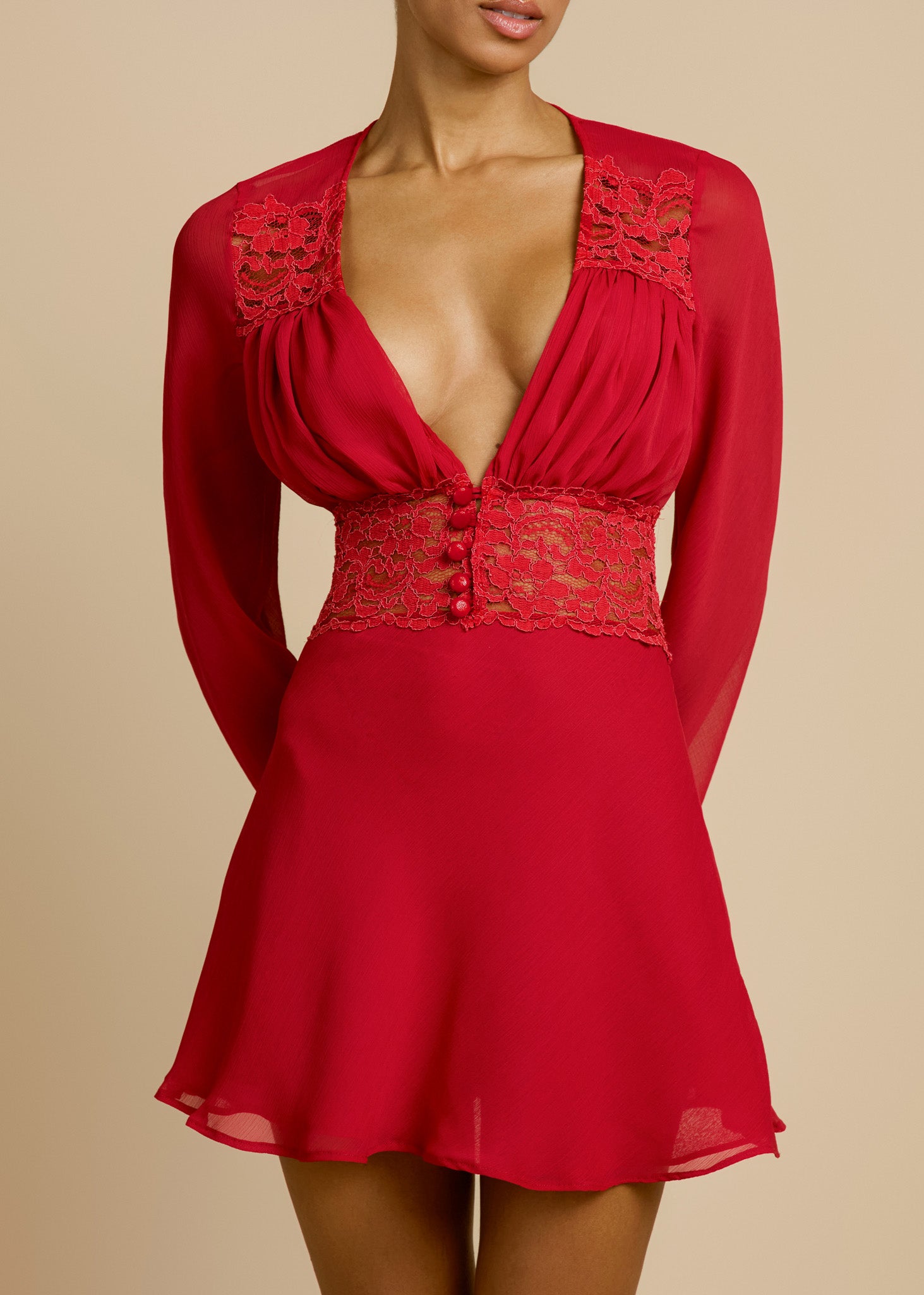 FIONA DRESS RED