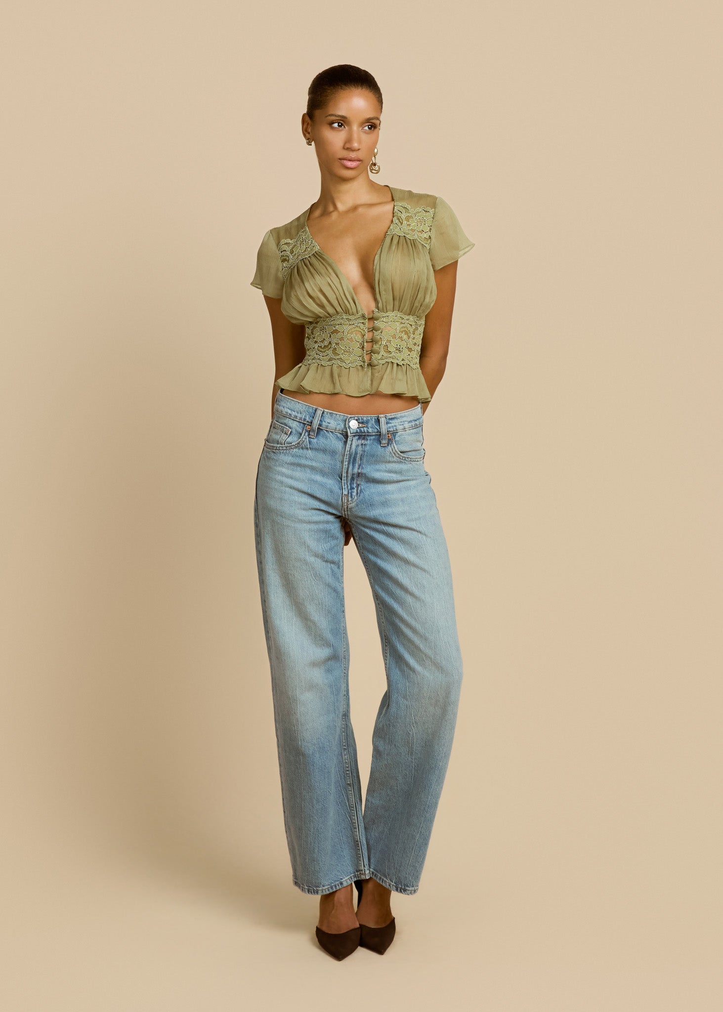 SABRINA TOP PISTACHIO