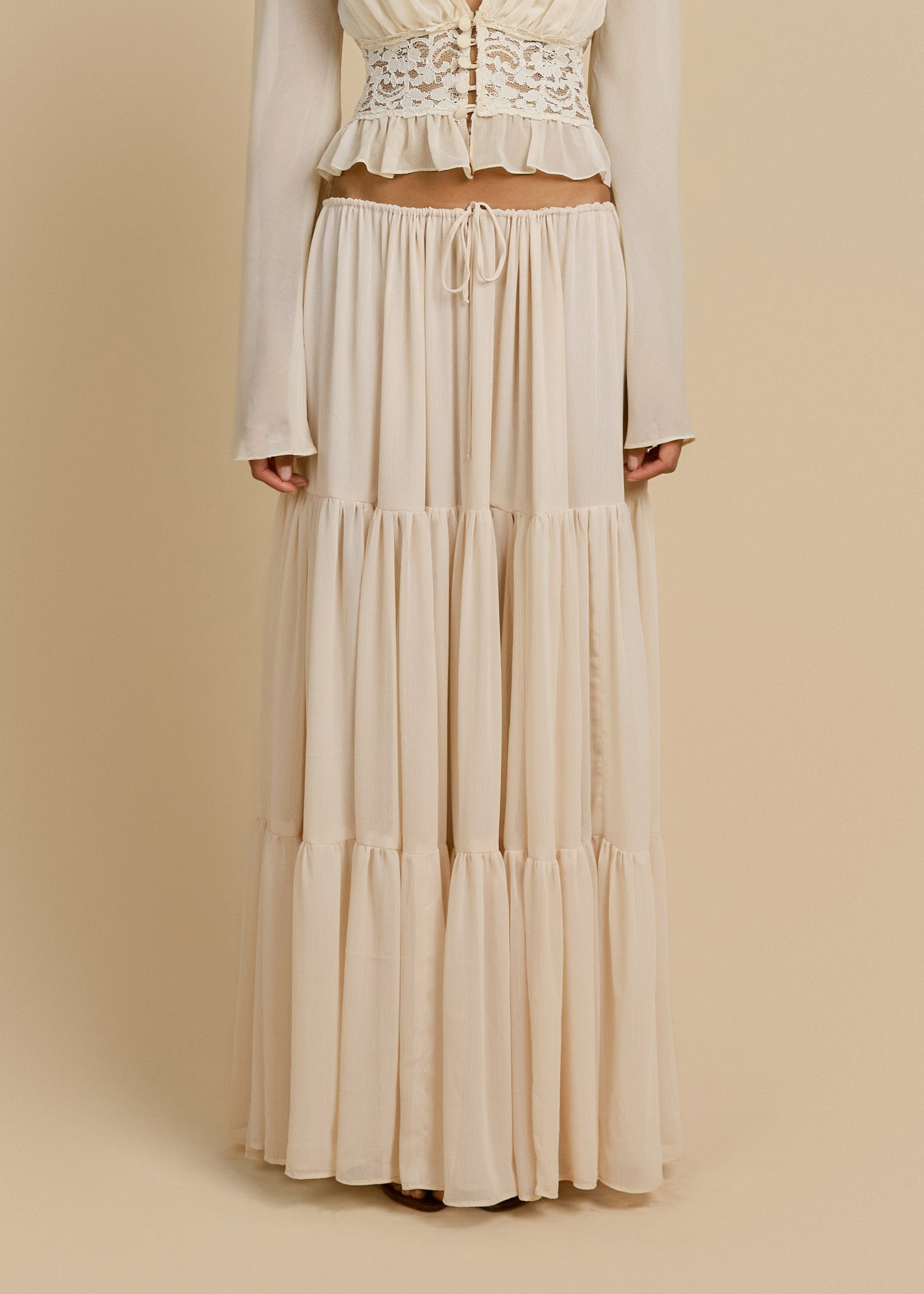 ALESSANDRA SKIRT IVORY – ARCINA ORI